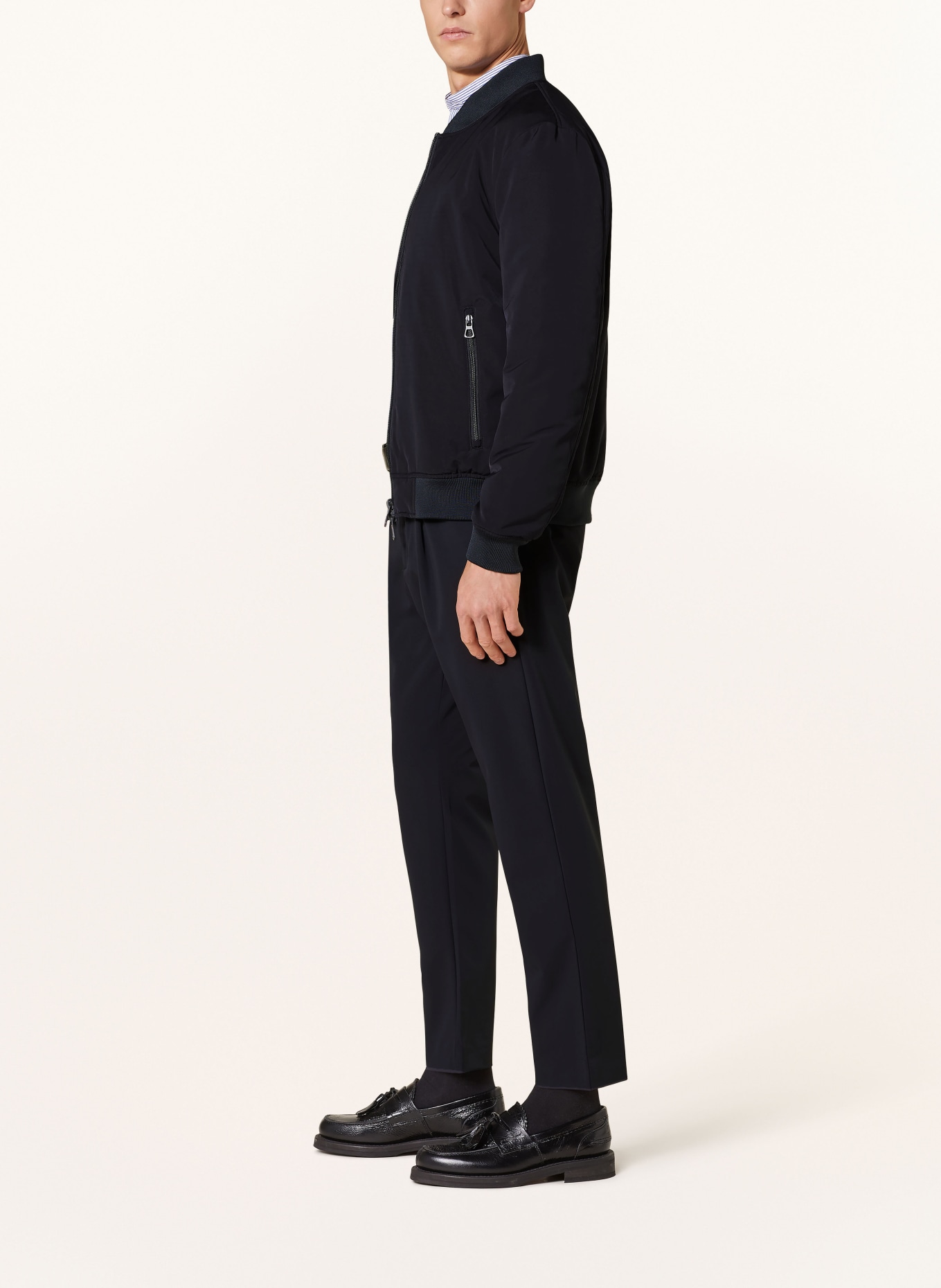 PAUL Chinos cropped tapered fit, Color: DARK BLUE (Image 4)