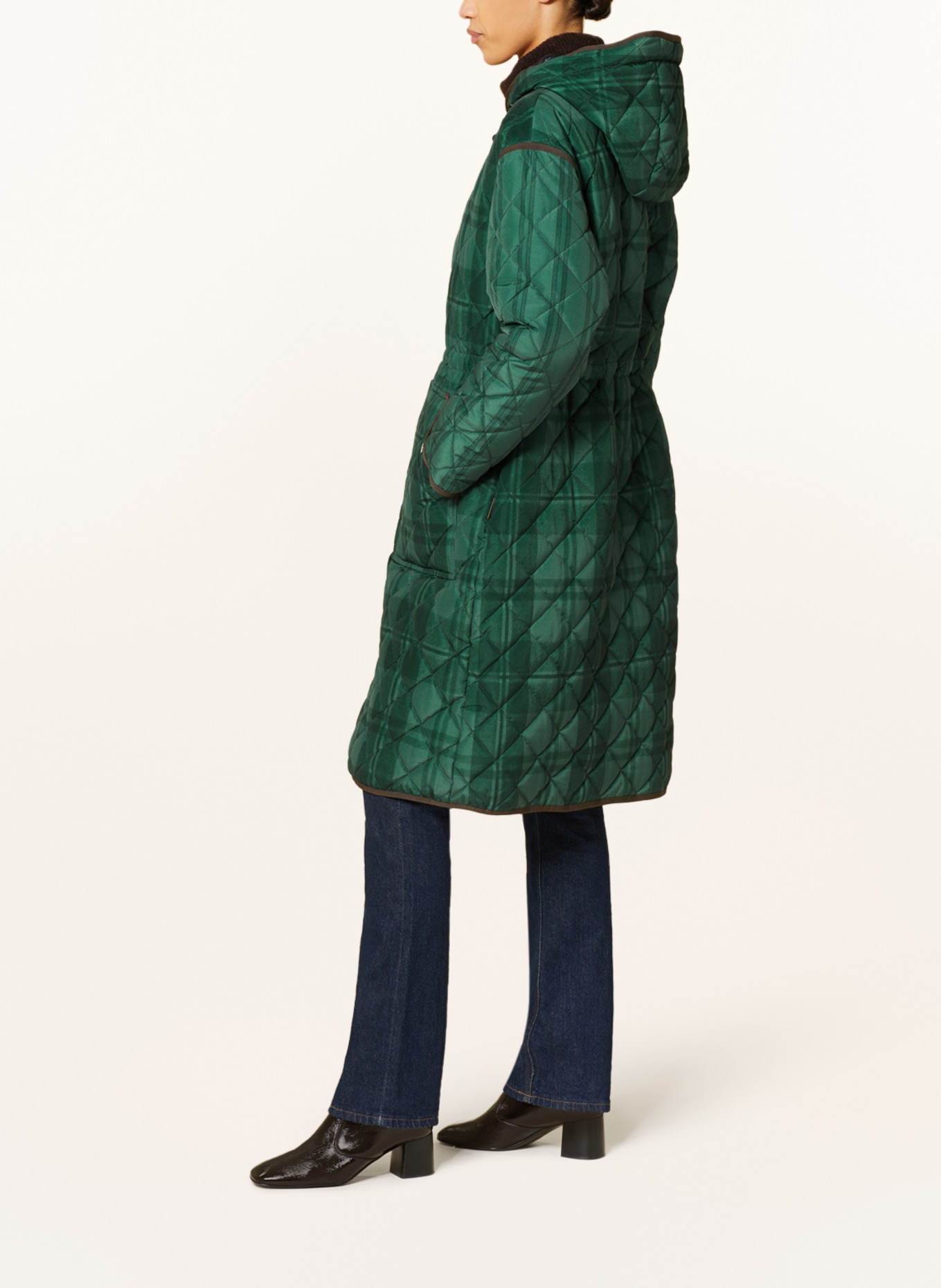 WOOLRICH Quilted coat, Color: GREEN/ DARK GREEN (Image 4)