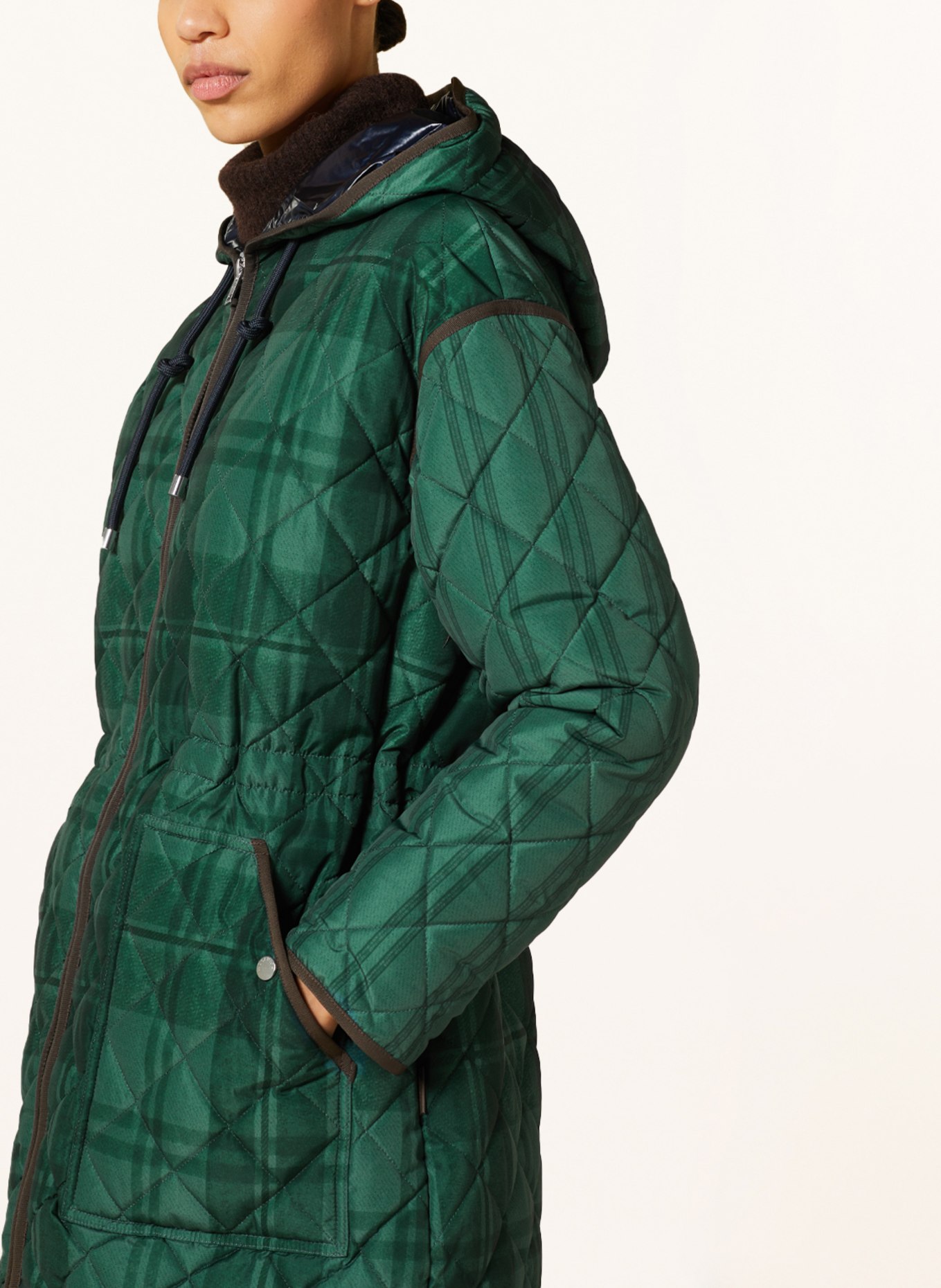 WOOLRICH Quilted coat, Color: GREEN/ DARK GREEN (Image 5)