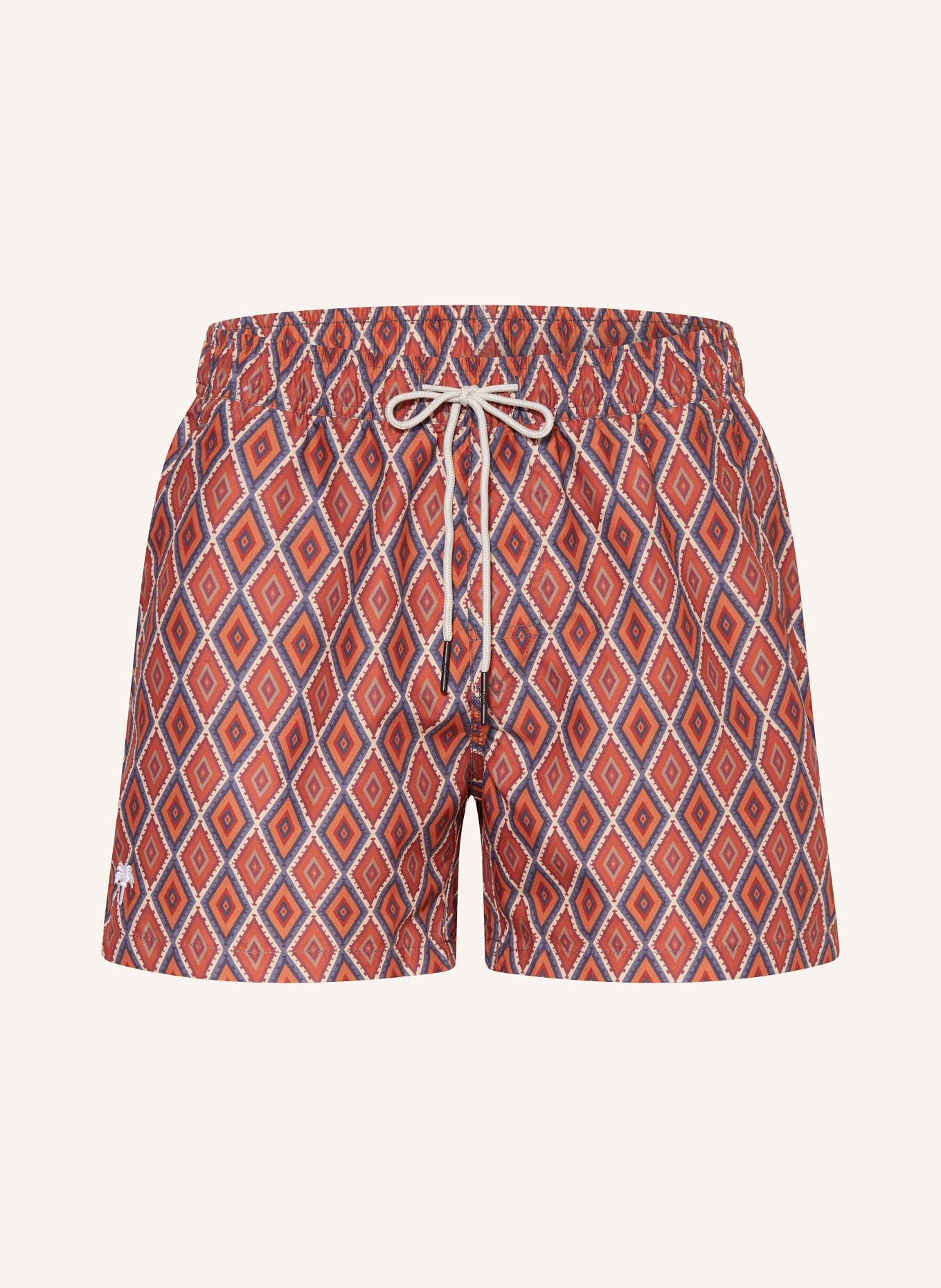 OAS Swim shorts BOHEMIA, Color: BROWN/ GRAY/ DARK RED (Image 1)