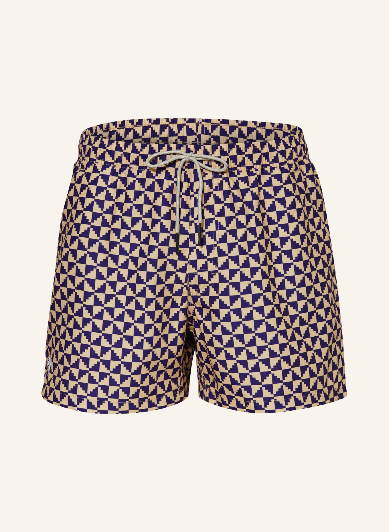 OAS Swim shorts PUZZLE, Color: DARK PURPLE/ BEIGE (Image 1)