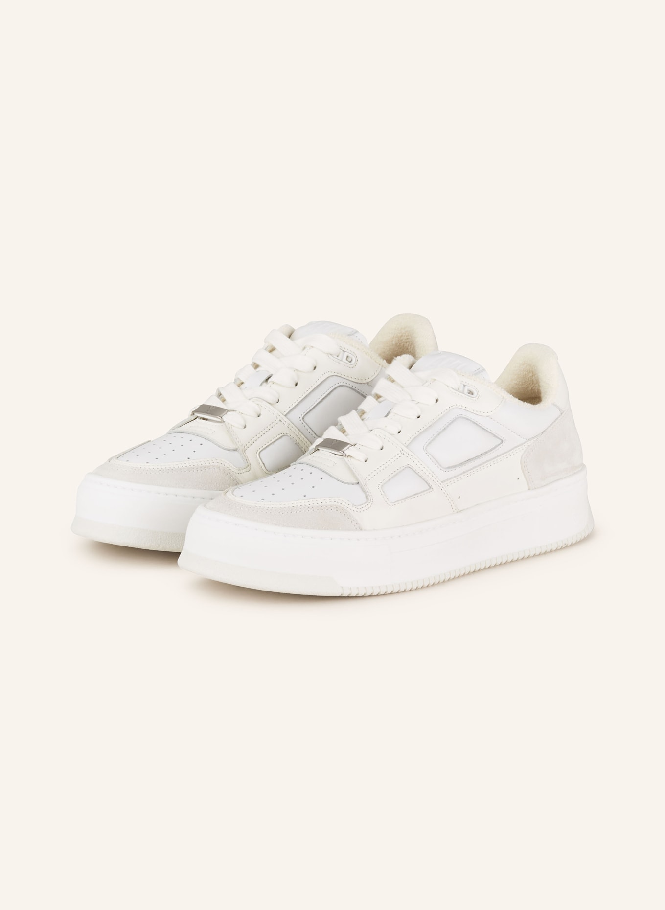 AMI PARIS Sneakers NEW ARCADE, Color: WHITE/ LIGHT GRAY (Image 1)