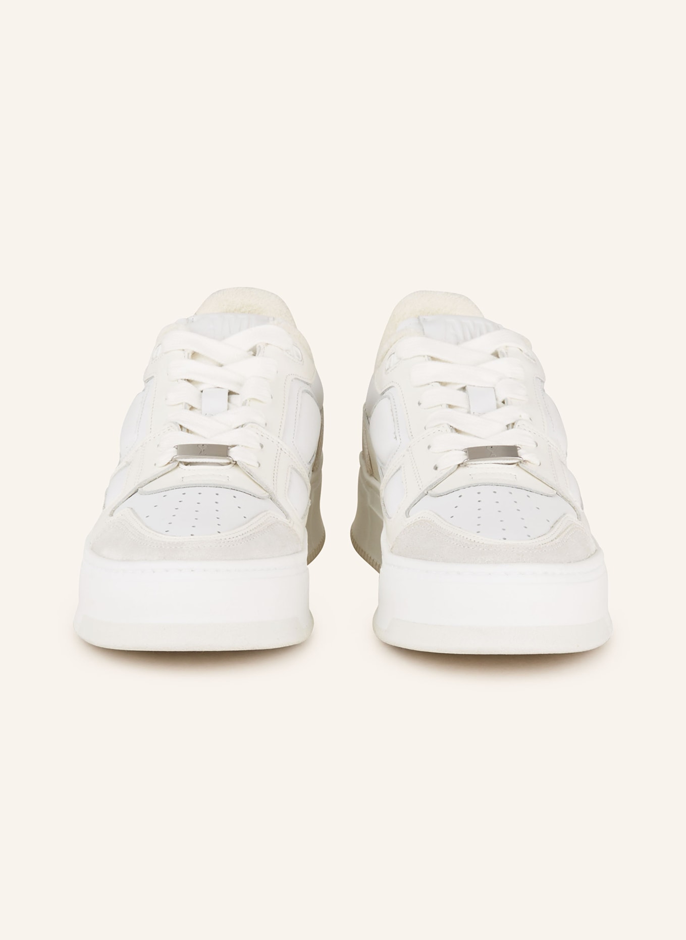 AMI PARIS Sneakers NEW ARCADE, Color: WHITE/ LIGHT GRAY (Image 3)