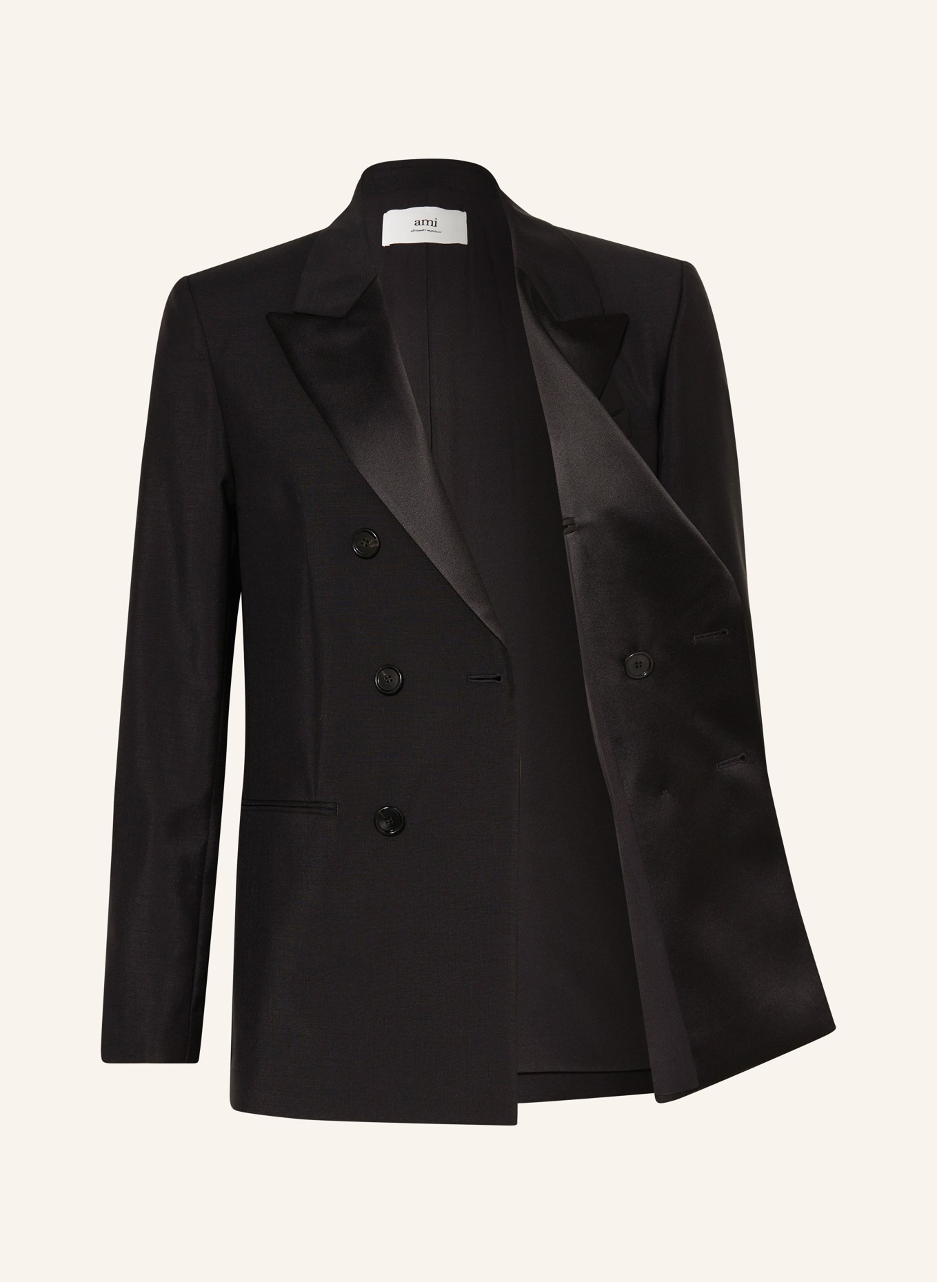AMI PARIS Suit jacket regular fit, Color: 001 BLACK (Image 4)