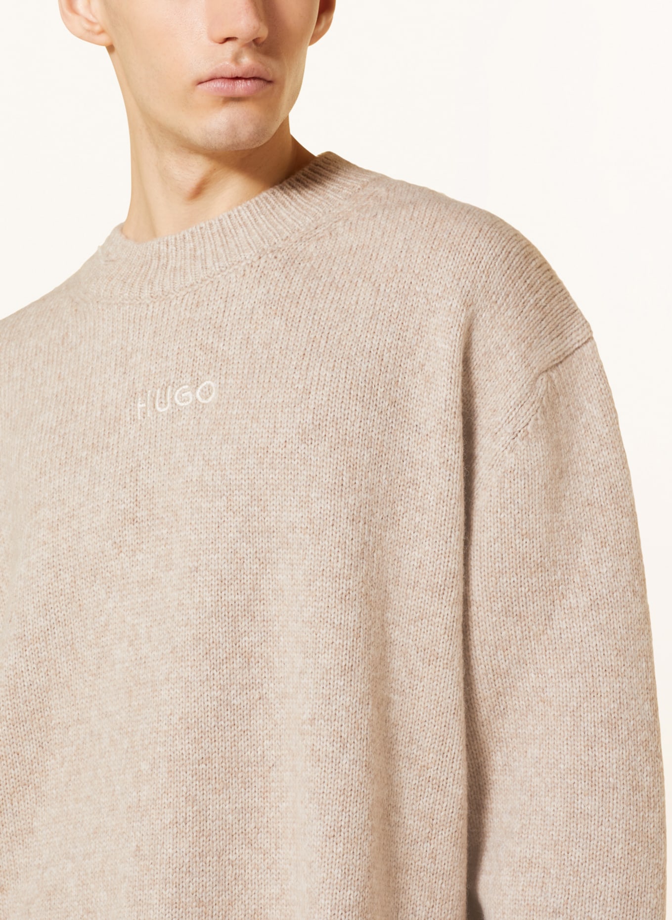 HUGO Sweater SEESE, Color: BEIGE (Image 4)