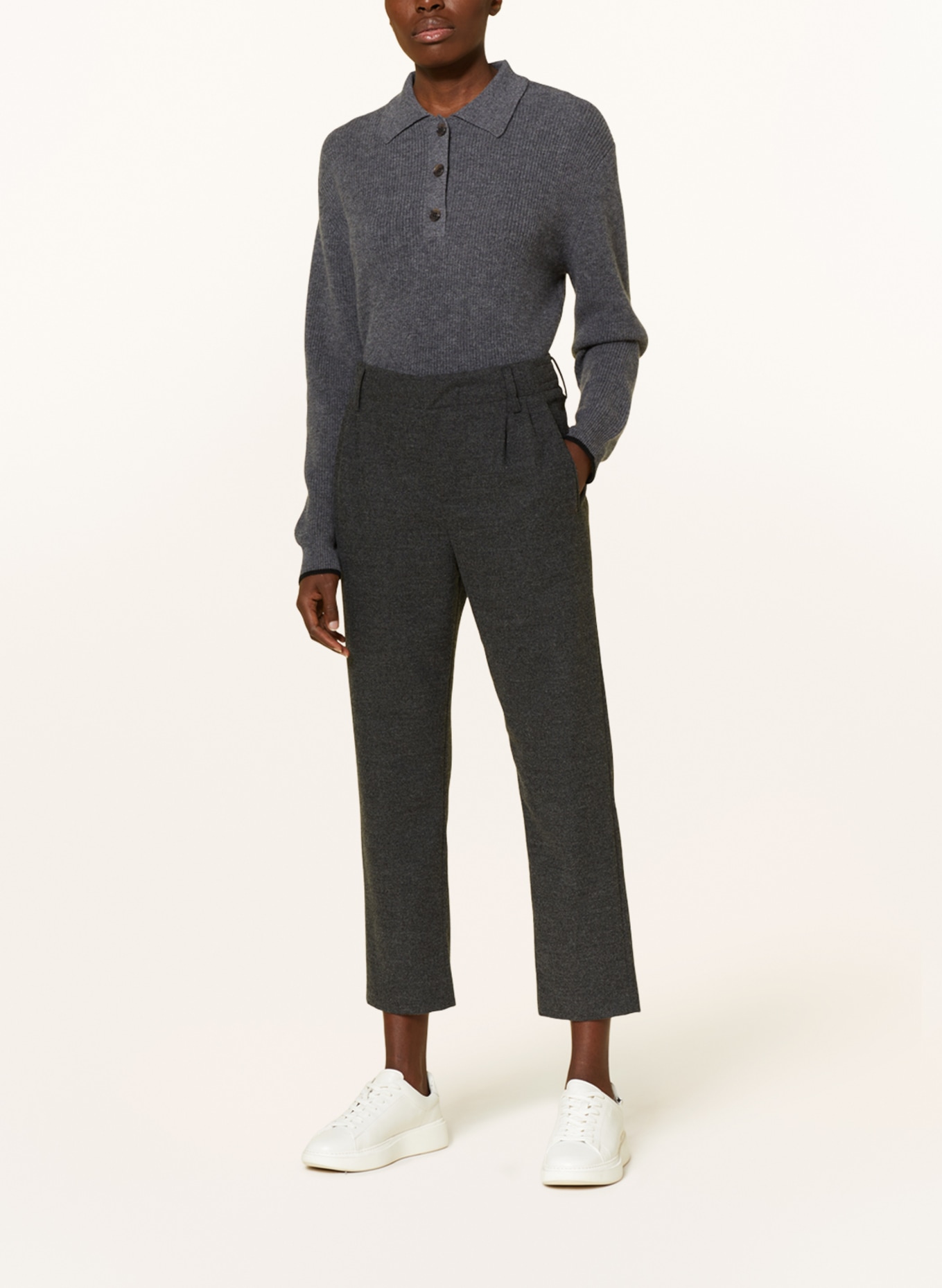DRYKORN 7/8 trousers DISPATCH, Color: DARK GRAY (Image 2)
