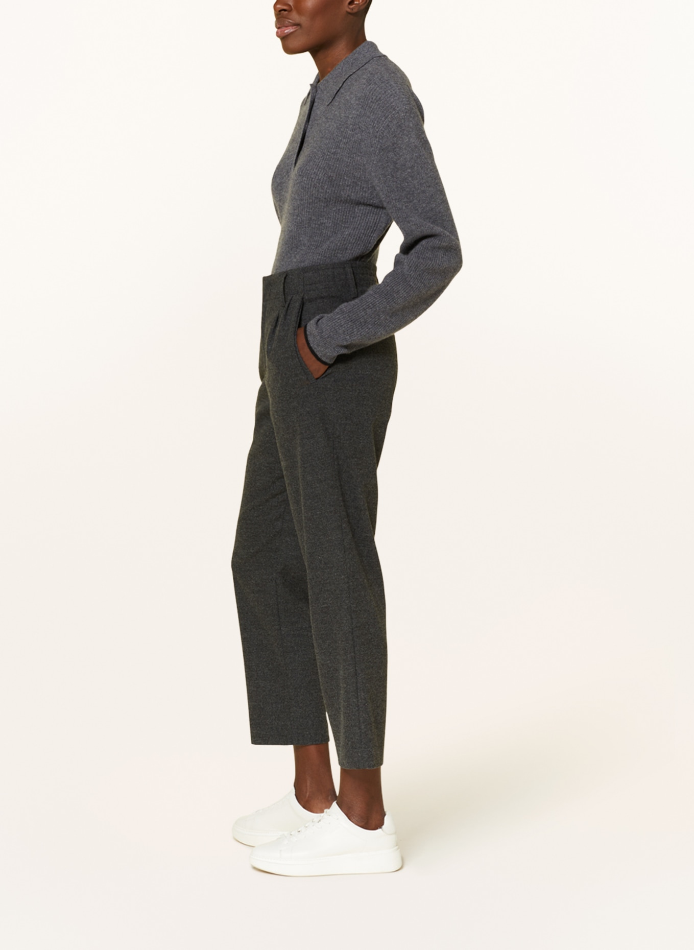 DRYKORN 7/8 trousers DISPATCH, Color: DARK GRAY (Image 4)