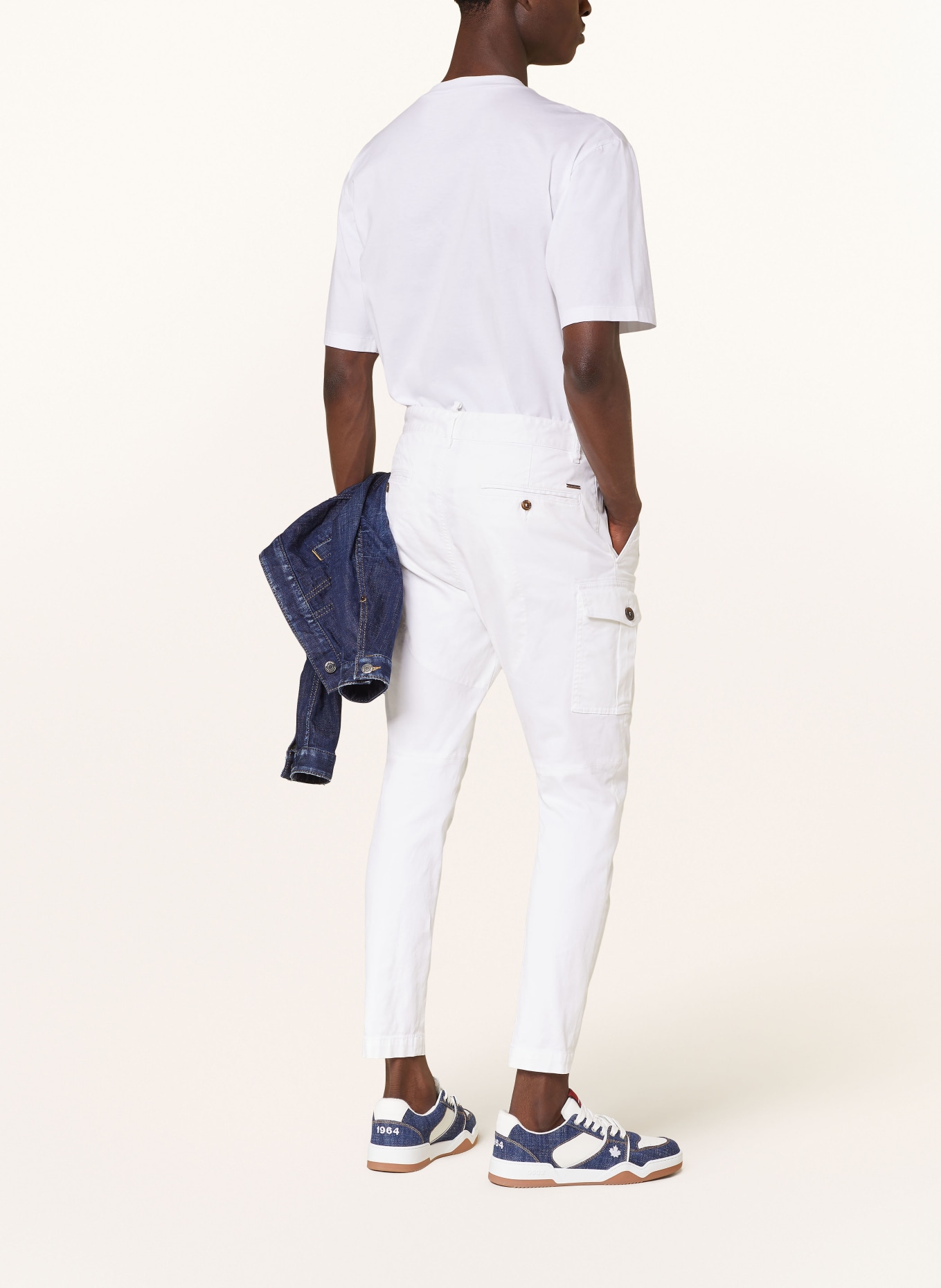 DSQUARED2 Cargo pants Sexy cargo fit, Color: WHITE (Image 3)