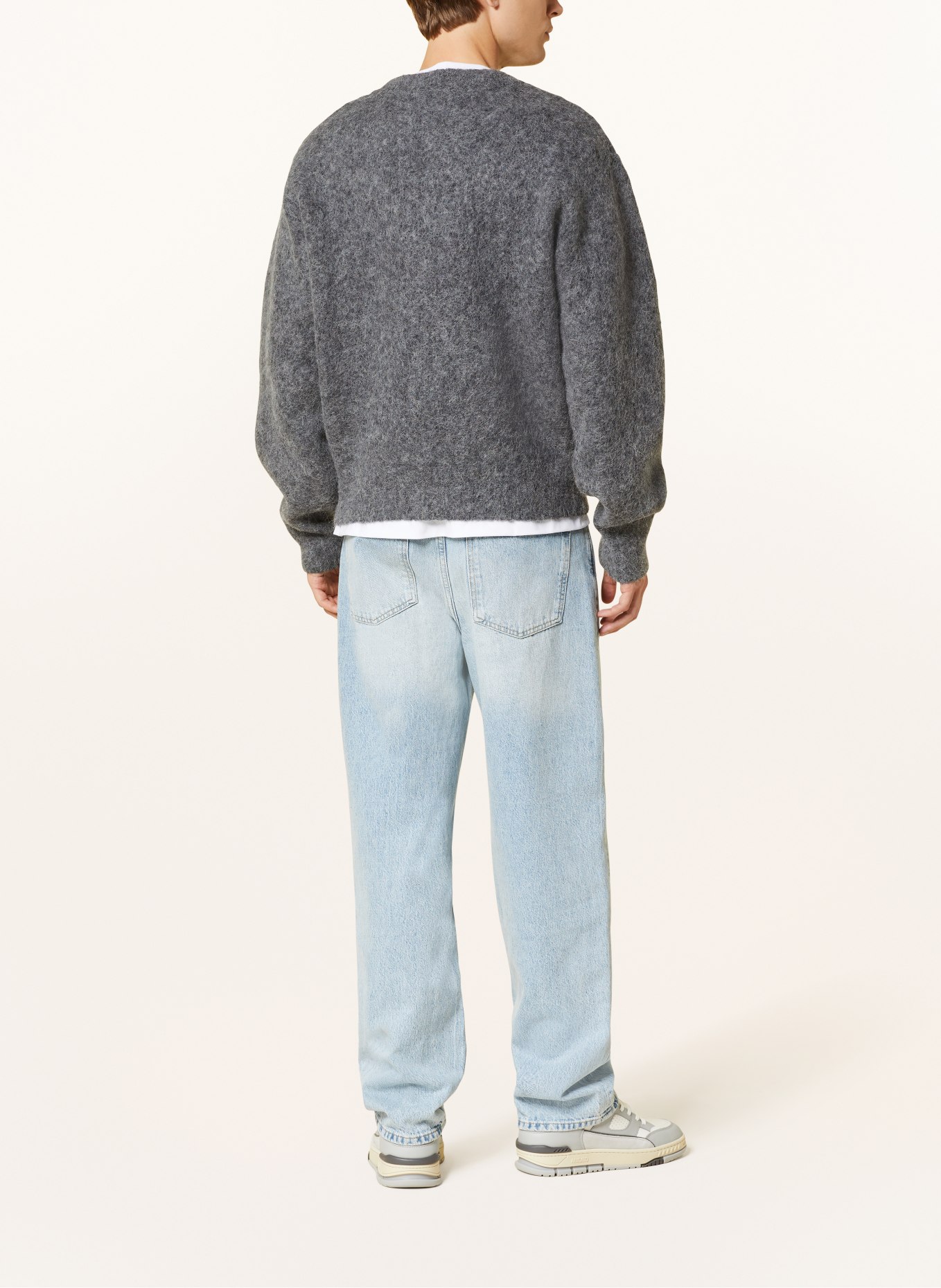 REPRESENT Sweater with alpaca, Color: DARK GRAY (Image 3)