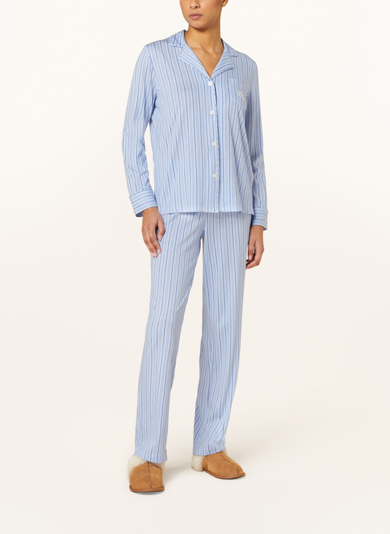 LAUREN RALPH LAUREN Pajamas, Color: LIGHT BLUE/ DARK BLUE (Image 2)