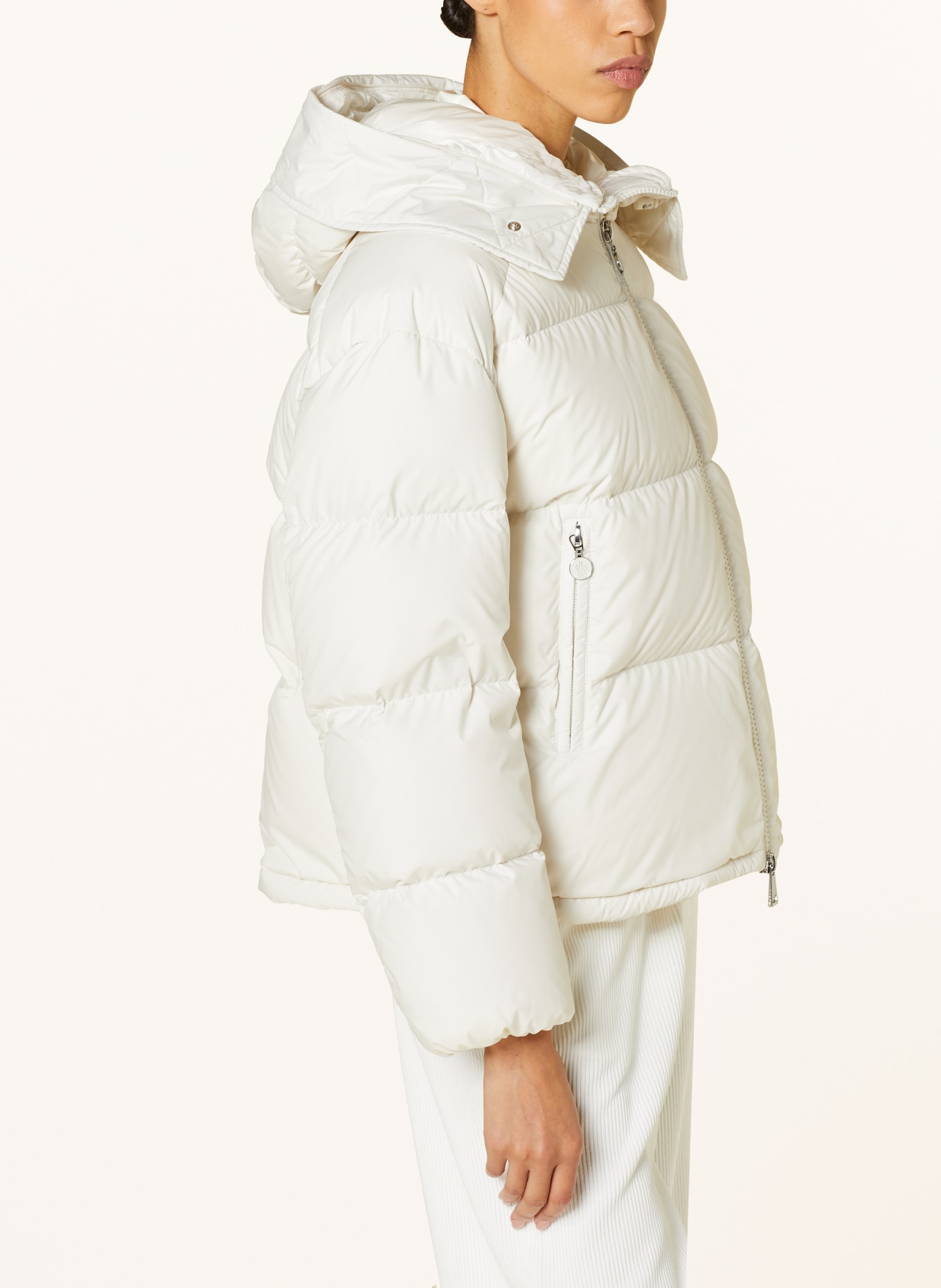 MONCLER Down jacket MINO with detachable real fur, Color: WHITE (Image 6)
