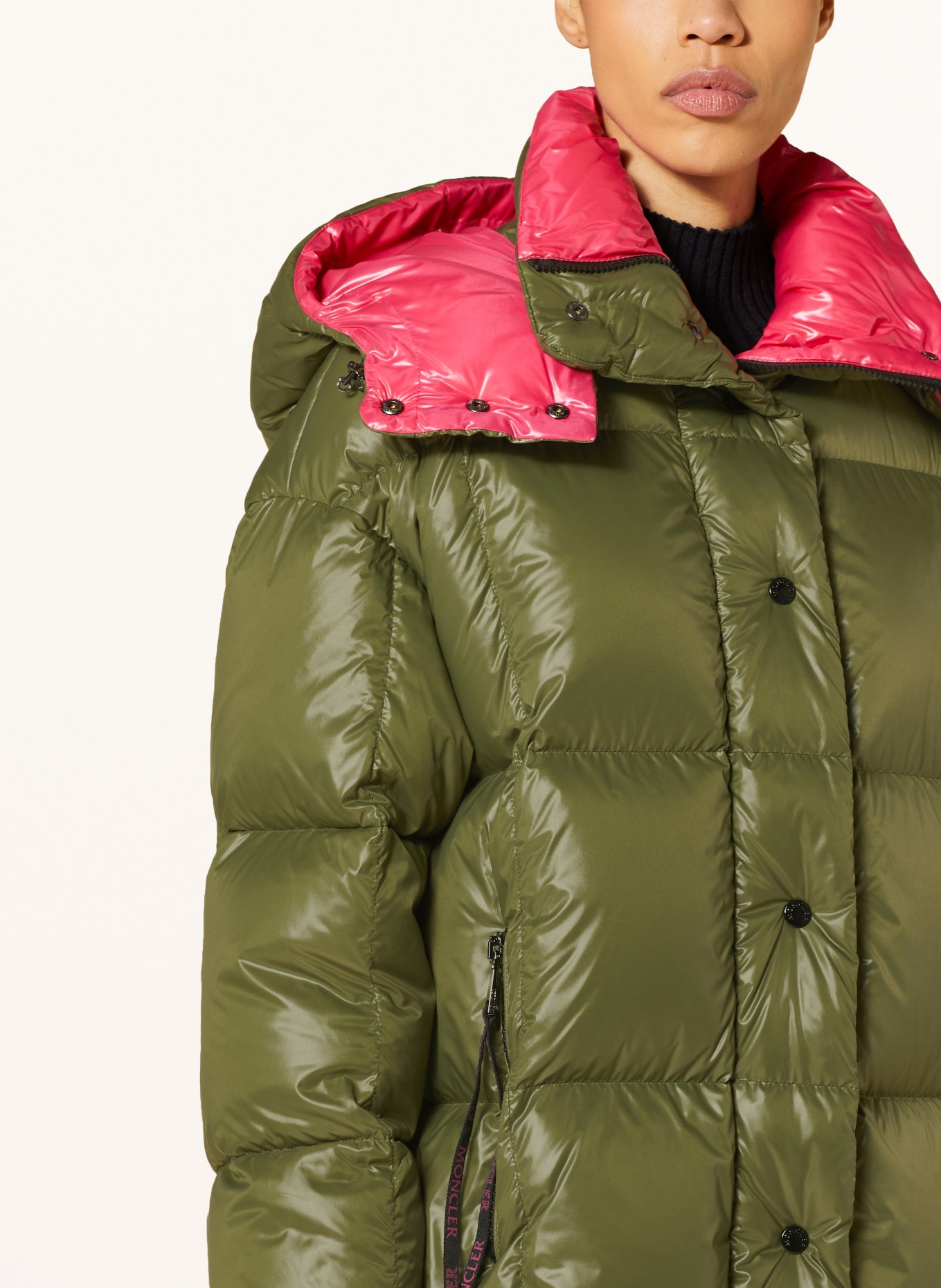 Moncler green women's coat new arrivals