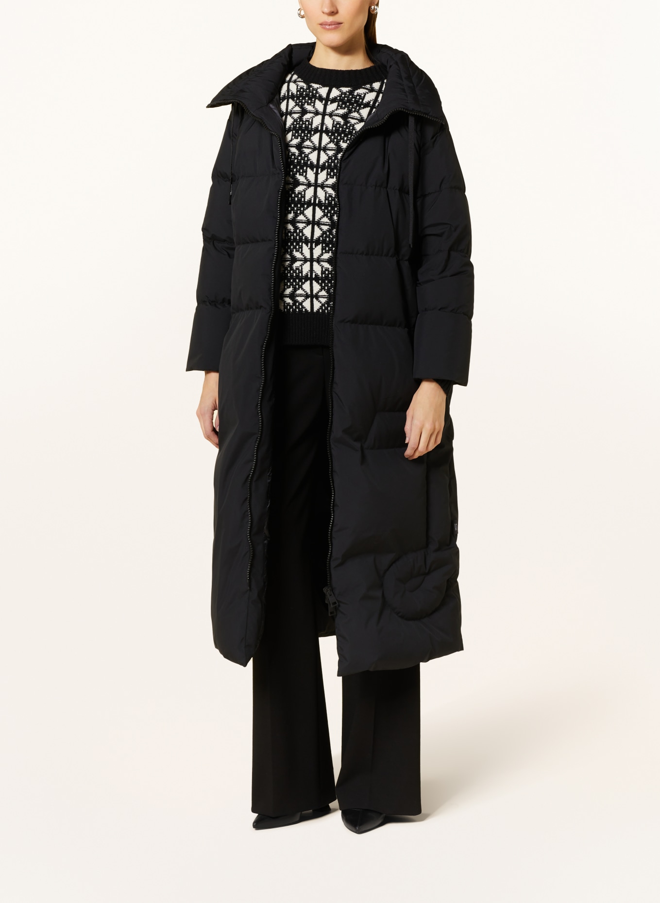 HERNO LAMINAR Down coat LUNGO, Color: BLACK (Image 2)