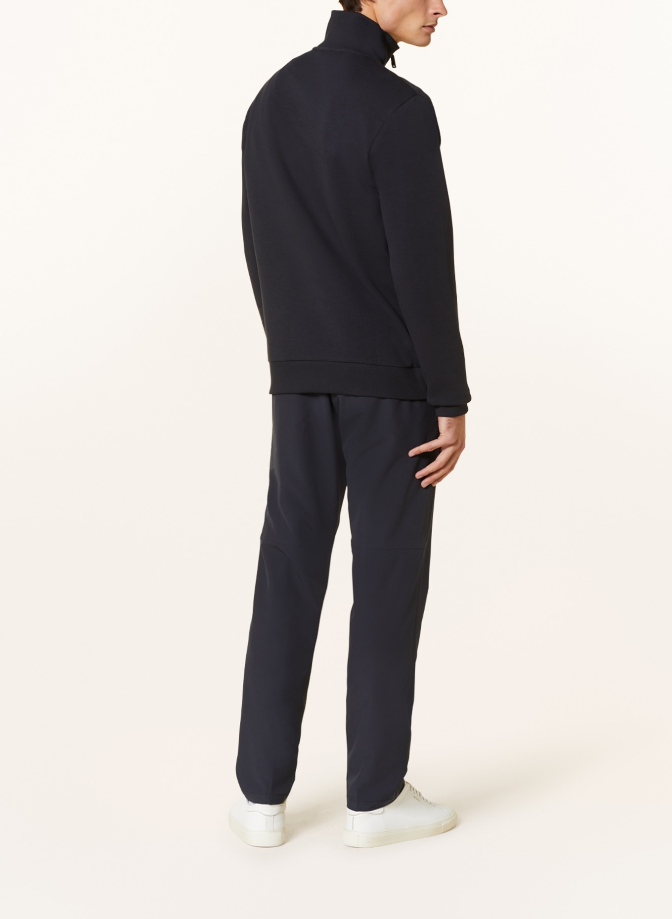 Half zip store up sweater