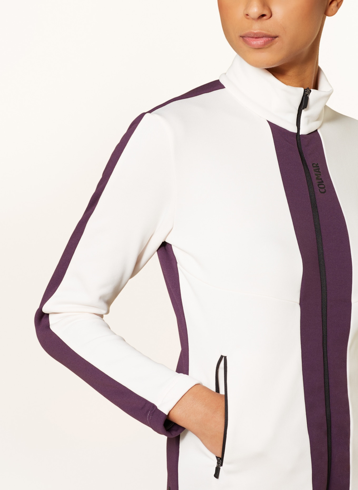 COLMAR Mid-layer jacket, Color: WHITE/ DARK PURPLE (Image 4)