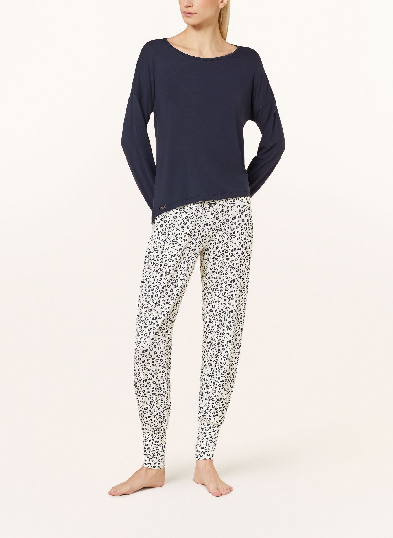 JOCKEY Spodnie od piżamy SUPERSOFT LOUNGE, Kolor: BIAŁY/ CZARNY (Obrazek 2)