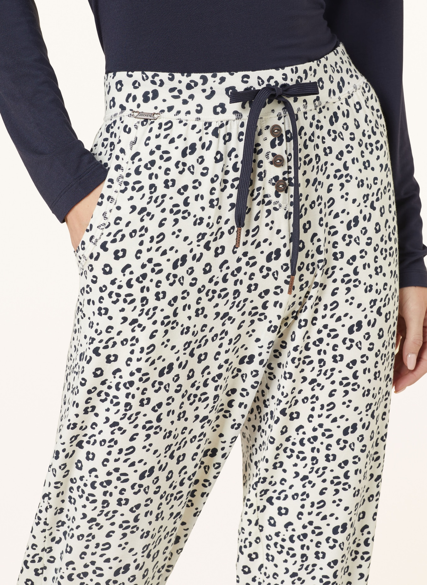 JOCKEY Spodnie od piżamy SUPERSOFT LOUNGE, Kolor: BIAŁY/ CZARNY (Obrazek 5)