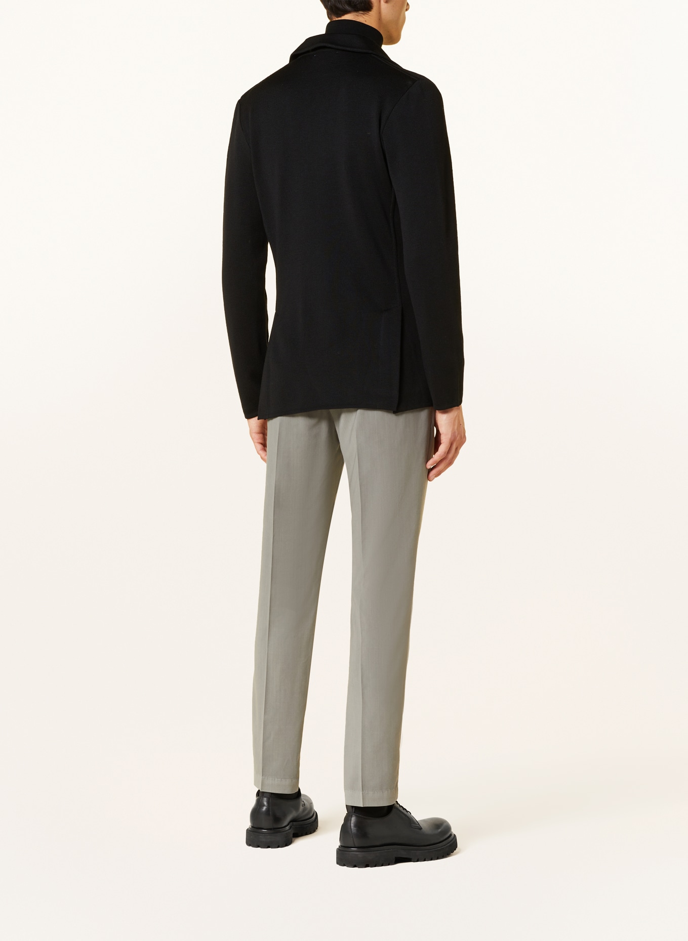 LARDINI Knit blazer extra slim fit, Color: BLACK (Image 3)