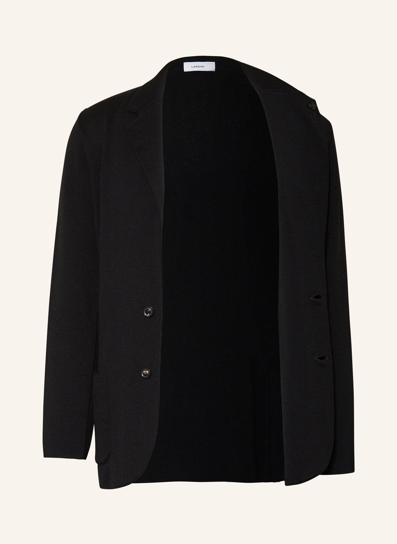 LARDINI Knit blazer extra slim fit, Color: BLACK (Image 4)