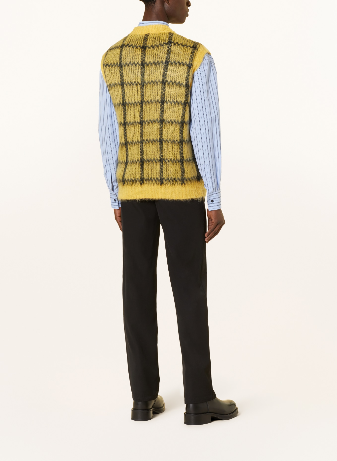 MARNI Sweater vest with mohair, Color: YELLOW/ BLACK (Image 3)