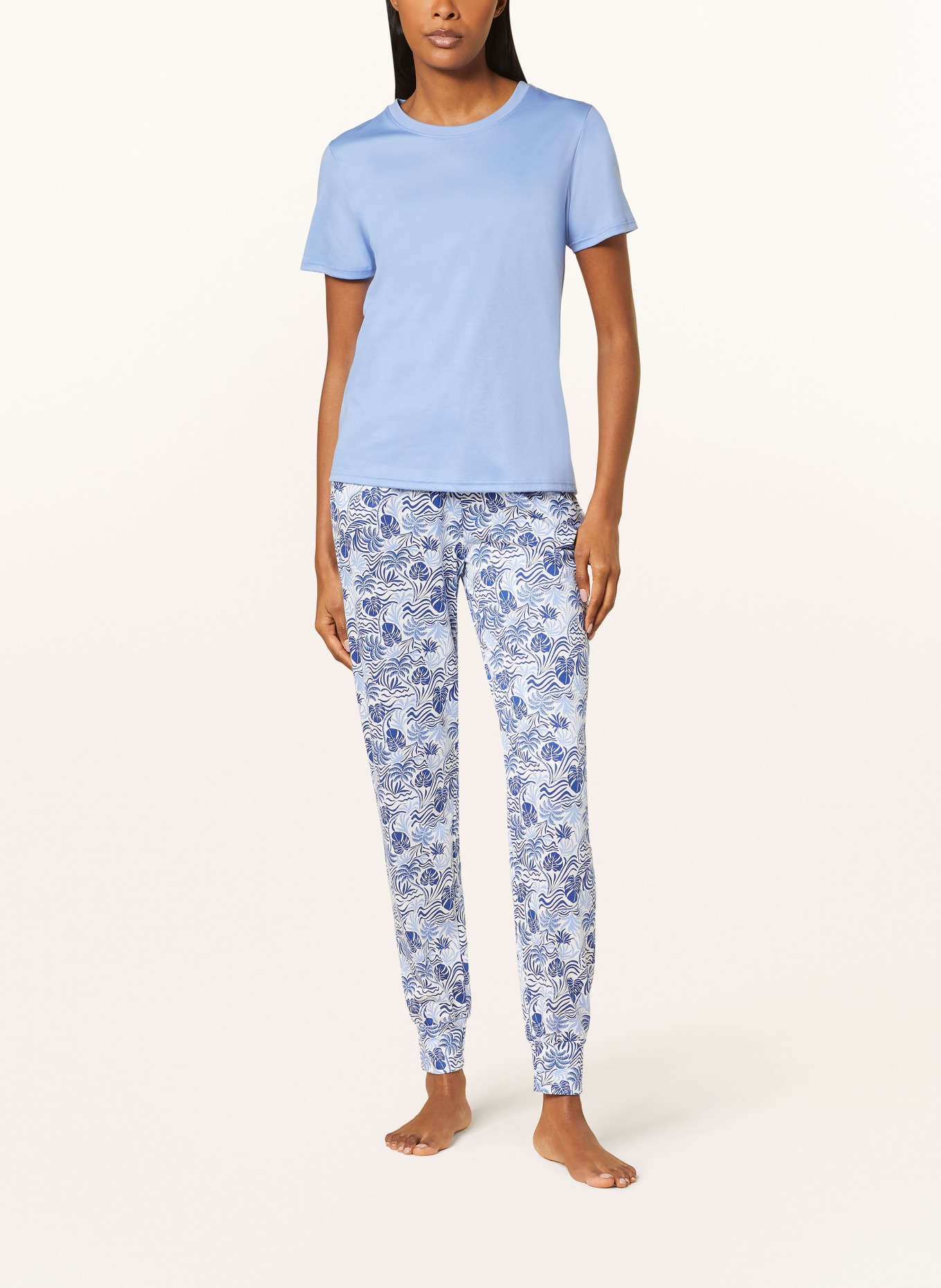 CALIDA Pajama shirt FAVOURITES FRUITS, Color: LIGHT BLUE (Image 2)