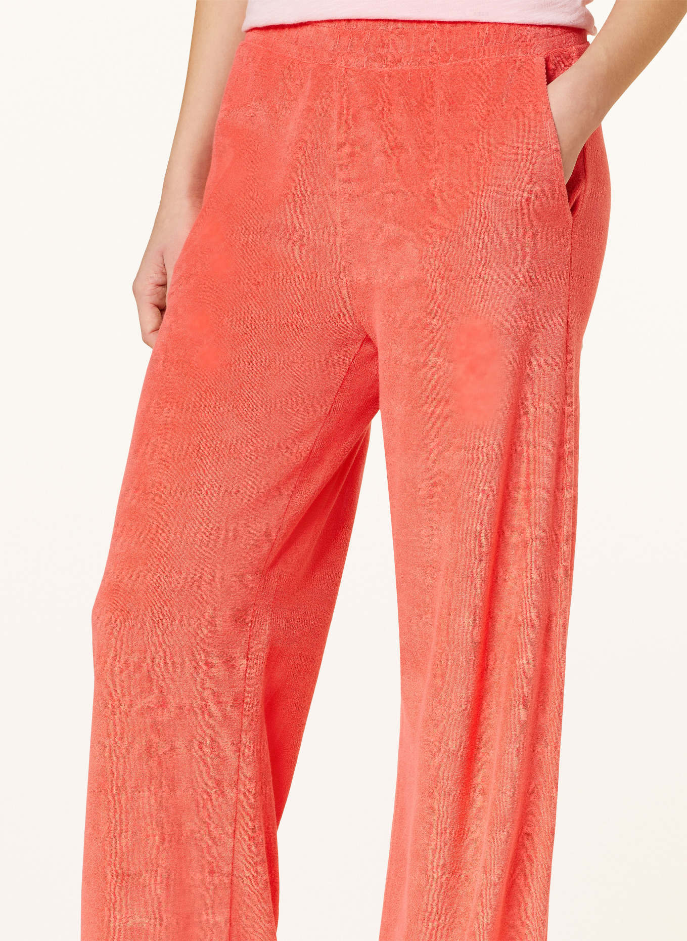 Juvia Terry trousers BABETTE, Color: RED (Image 5)