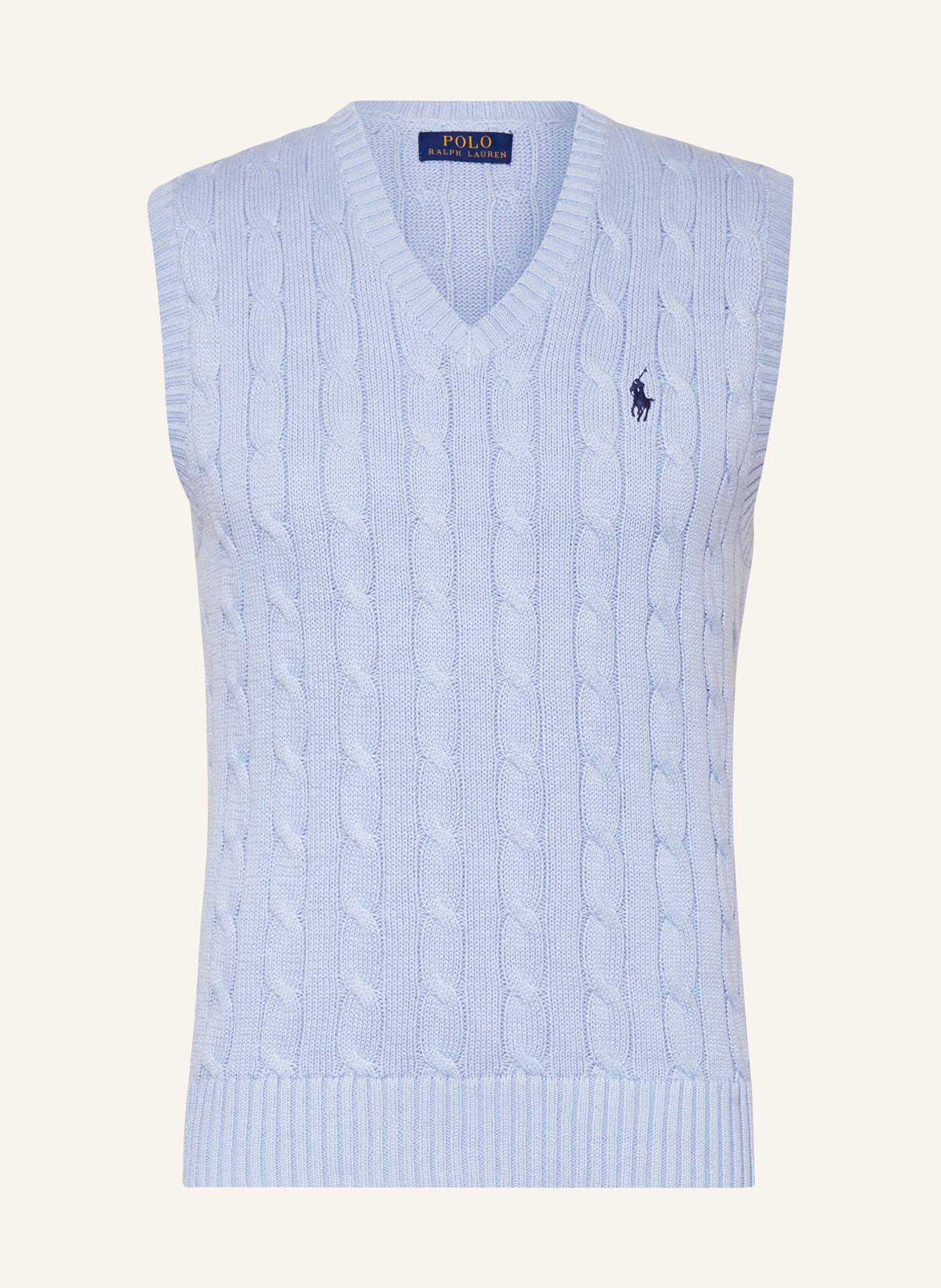 POLO RALPH LAUREN Sweater vest, Color: LIGHT BLUE (Image 1)