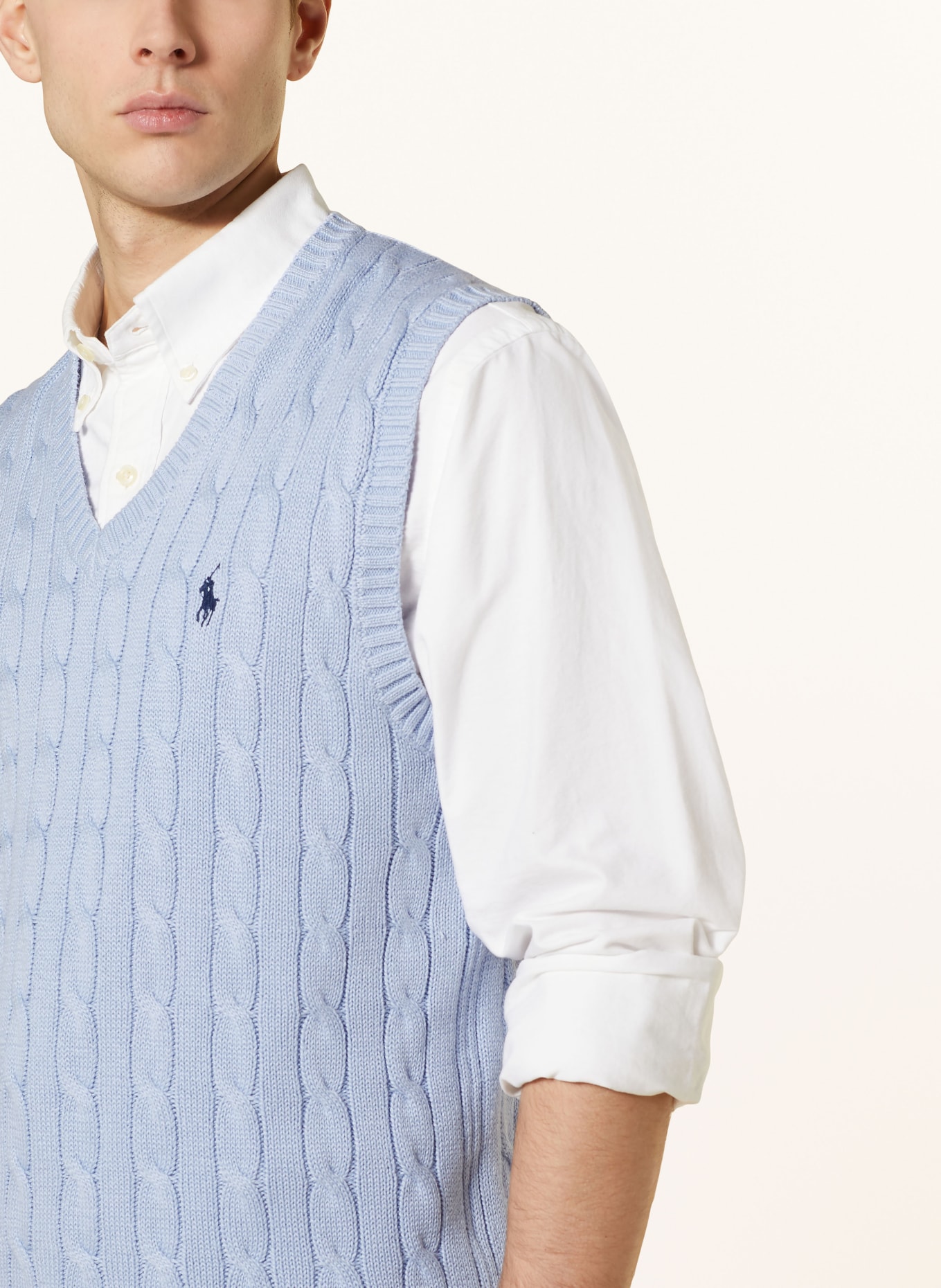 POLO RALPH LAUREN Sweater vest, Color: LIGHT BLUE (Image 4)
