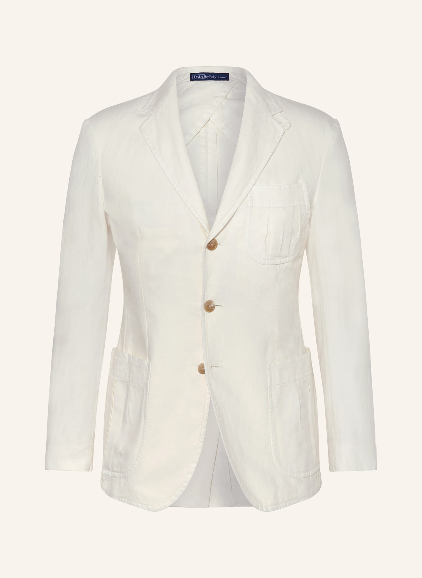 POLO RALPH LAUREN Tailored jacket extra slim fit with linen, Color: WHITE (Image 1)
