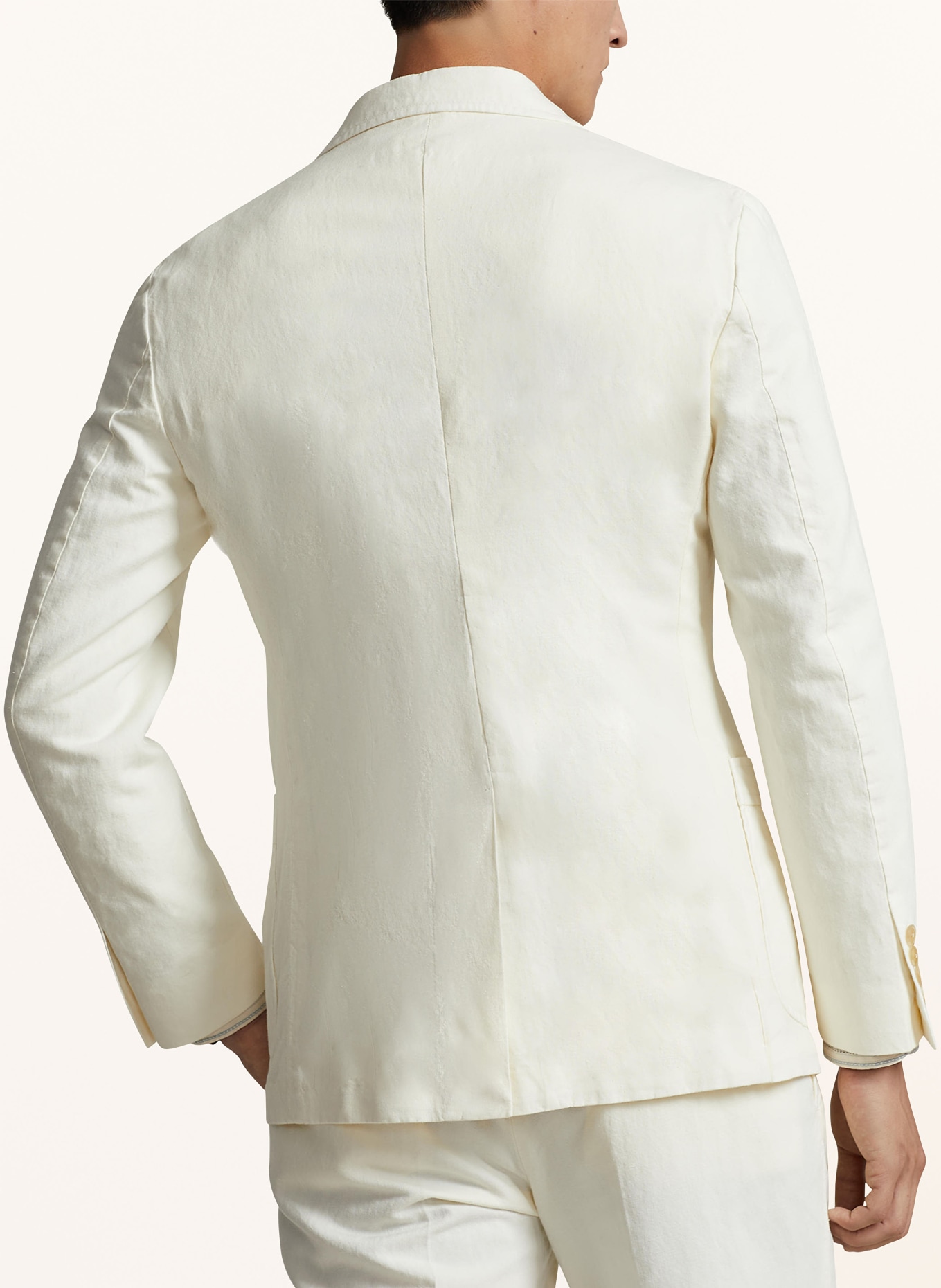 POLO RALPH LAUREN Tailored jacket extra slim fit with linen, Color: WHITE (Image 3)