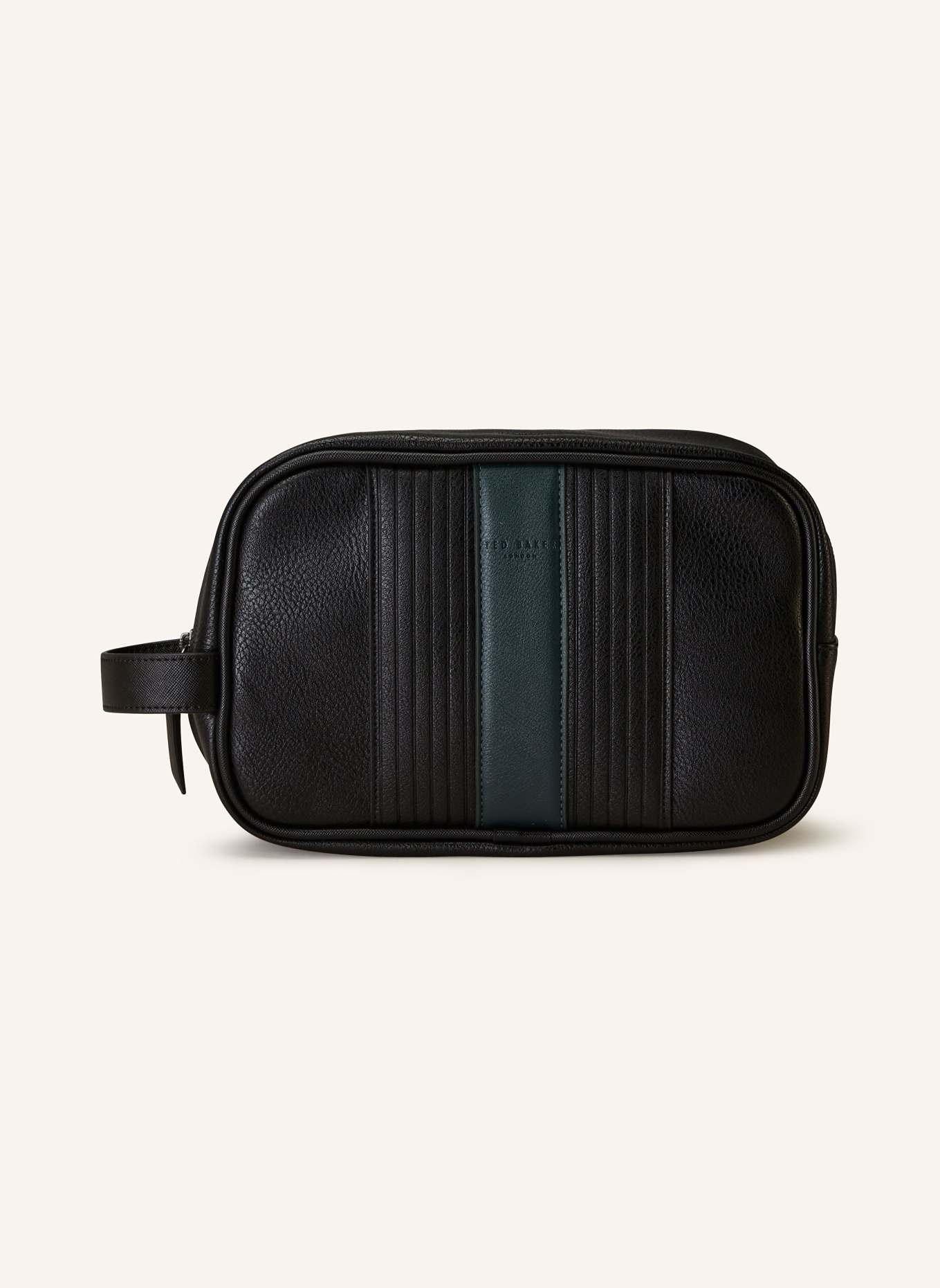 TED BAKER Toiletry bag PLEC, Color: BLACK/ DARK GREEN (Image 1)