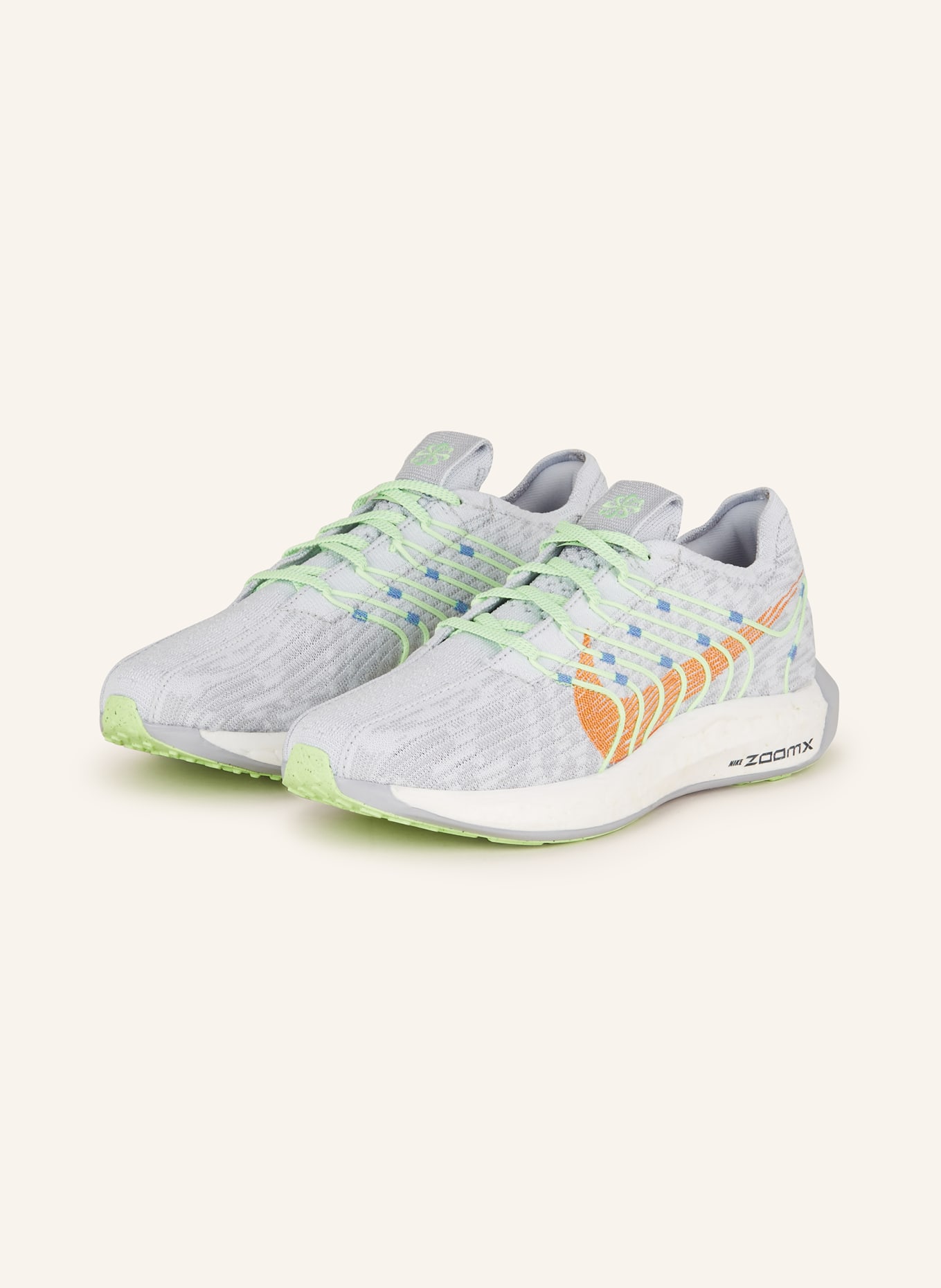 Nike Running shoes PEGASUS TURBO NEXT NATURE, Color: LIGHT GRAY/ NEON GREEN (Image 1)