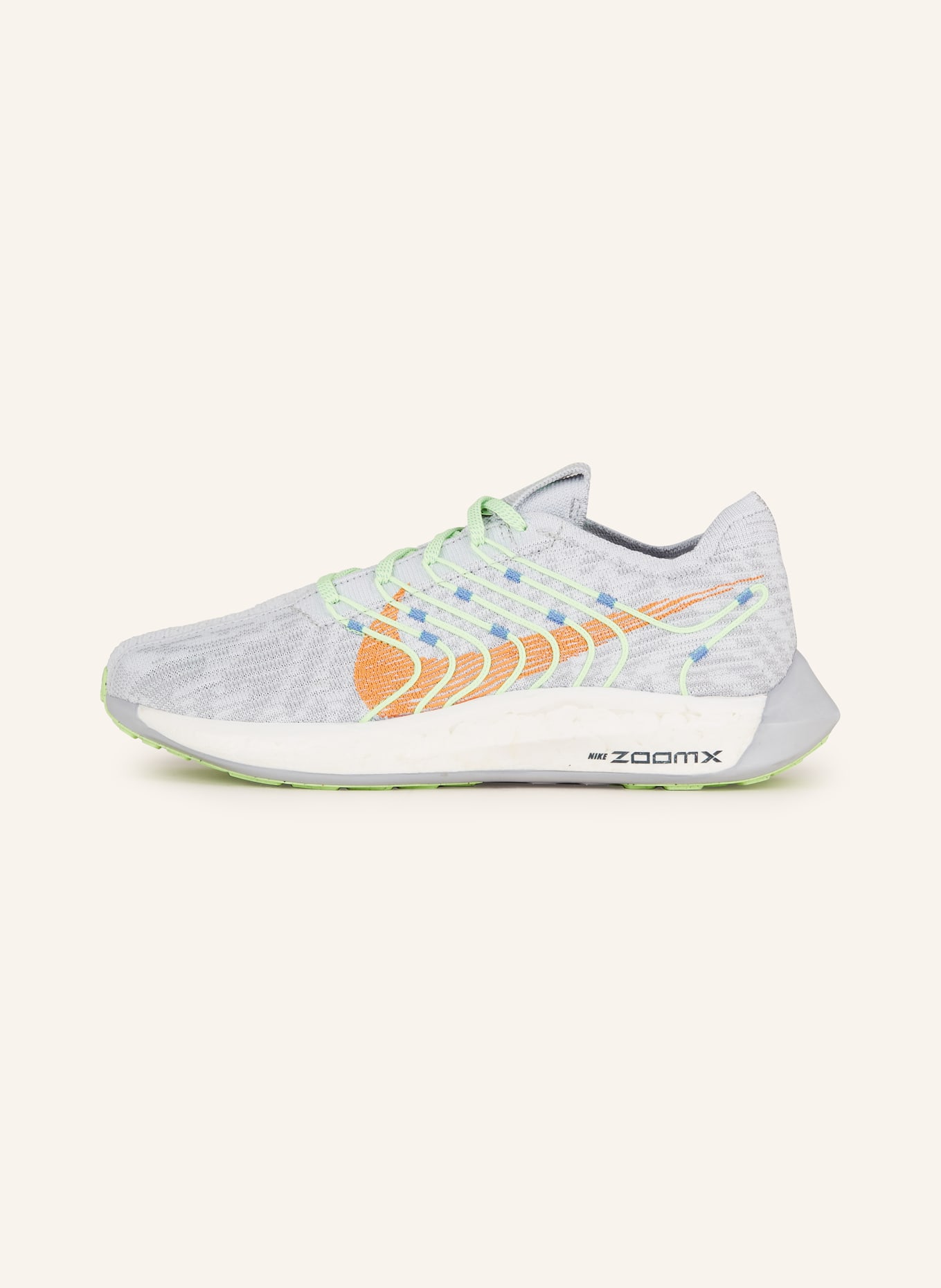 Nike Running shoes PEGASUS TURBO NEXT NATURE, Color: LIGHT GRAY/ NEON GREEN (Image 4)