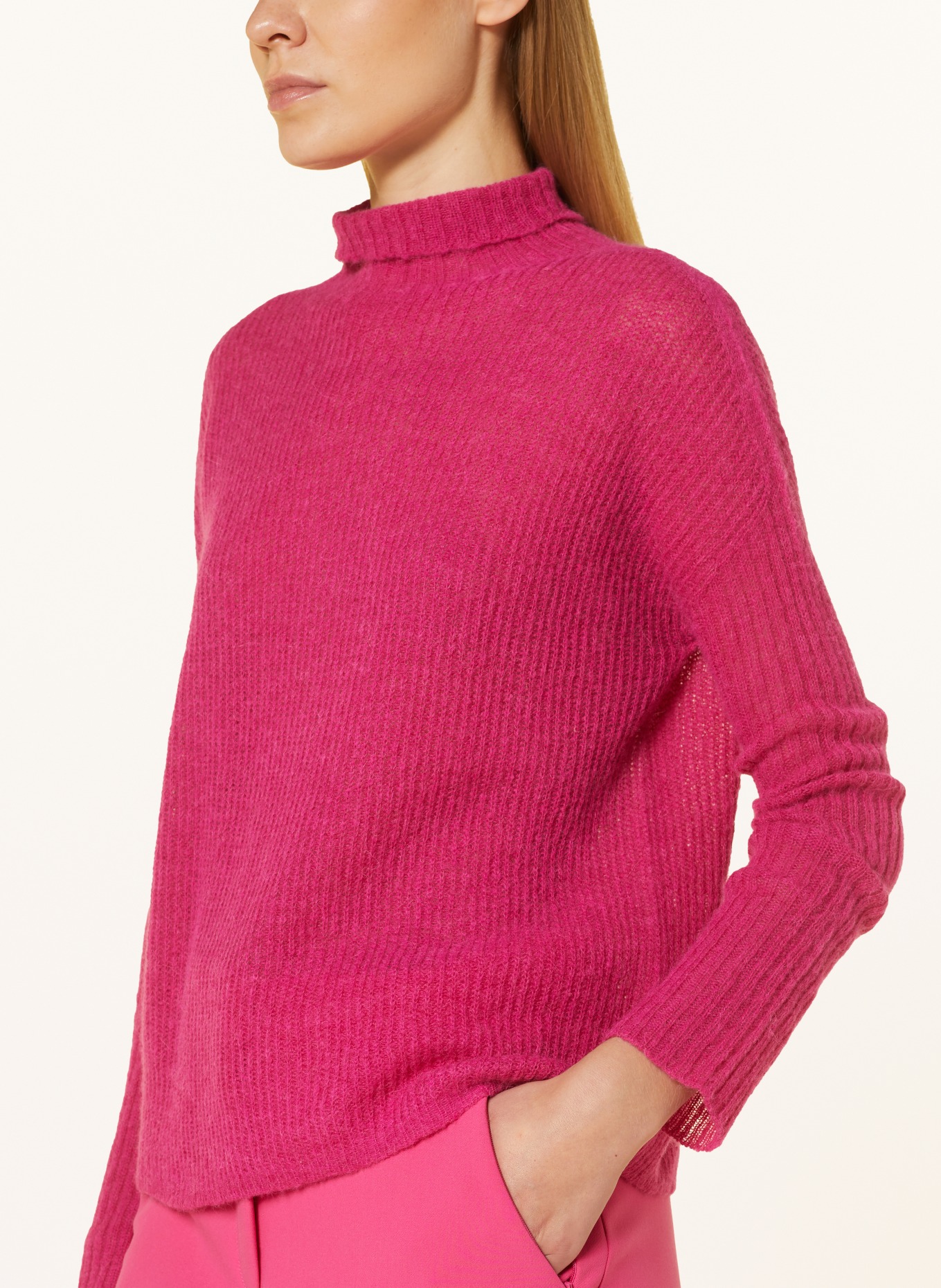 EMPORIO ARMANI Pullover mit Alpaka, Farbe: PINK (Bild 4)