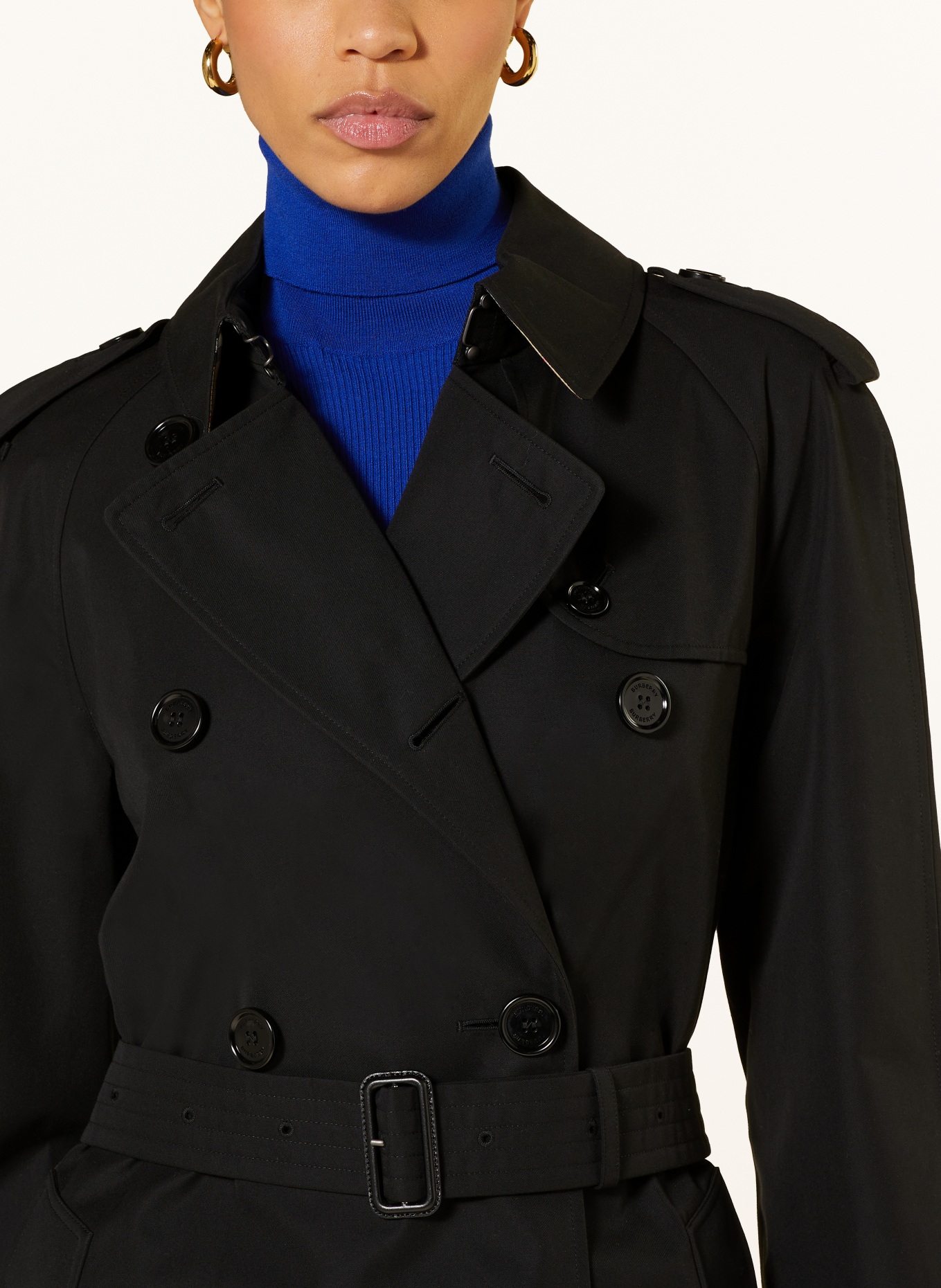 BURBERRY Trench coat WATERLOO 2, Color: BLACK (Image 4)