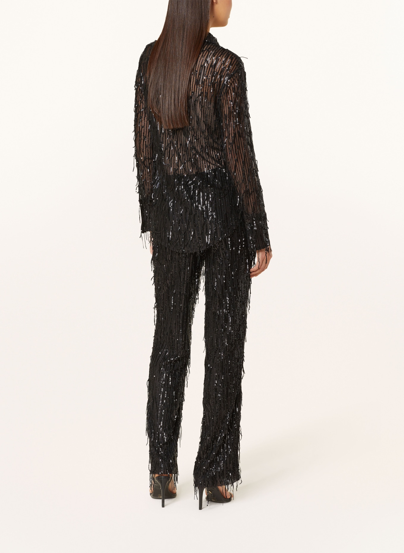 gina tricot Shirt blouse with sequins, Color: BLACK (Image 3)