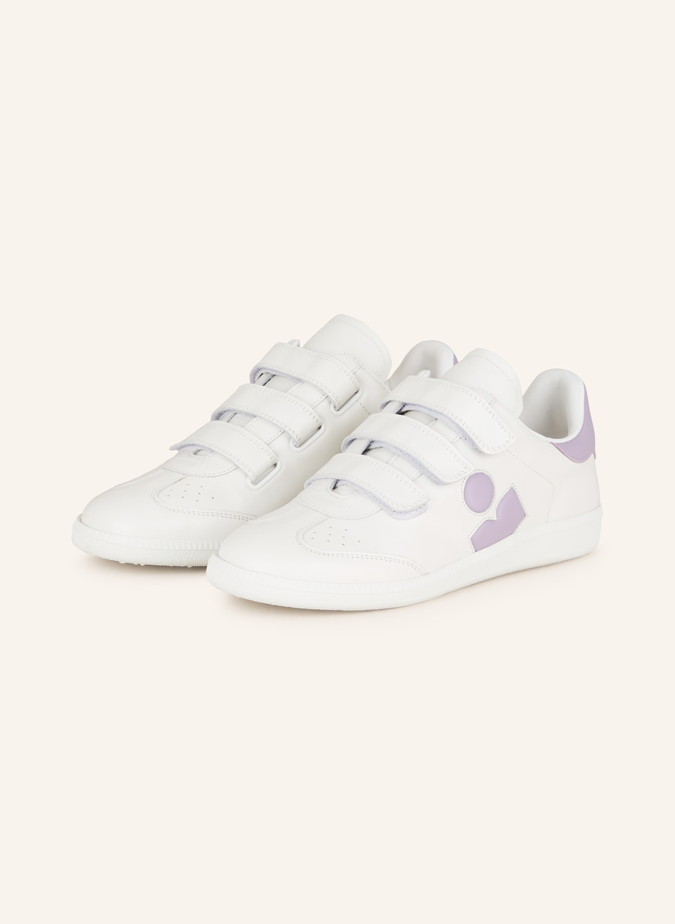 ISABEL MARANT Sneakers BETH, Color: WHITE/ LIGHT PURPLE (Image 1)