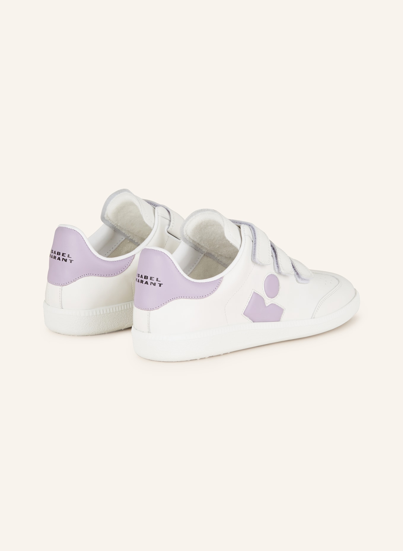 ISABEL MARANT Sneakers BETH, Color: WHITE/ LIGHT PURPLE (Image 2)