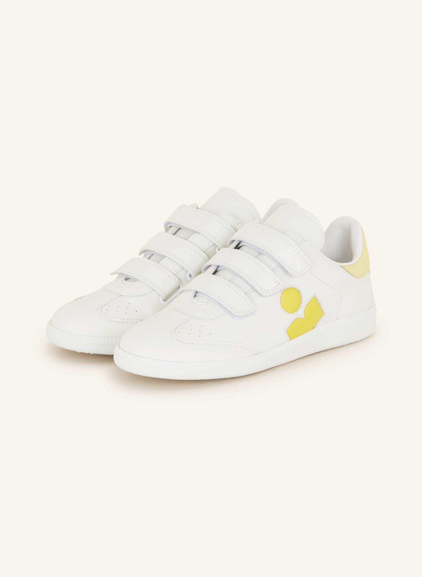 ISABEL MARANT Sneakers BETH: WHITE / YELLOW