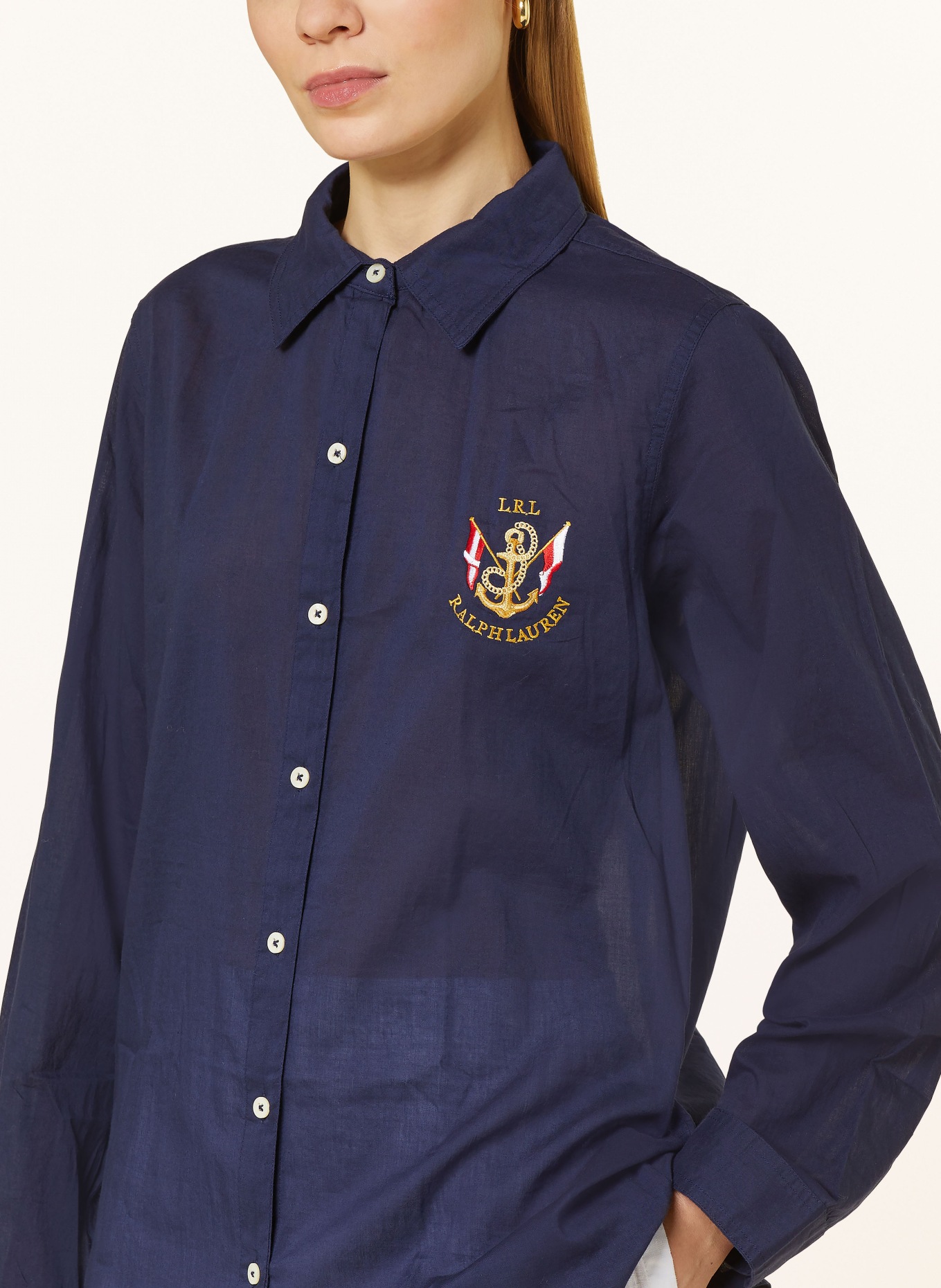LAUREN RALPH LAUREN Shirt blouse, Color: DARK BLUE (Image 4)