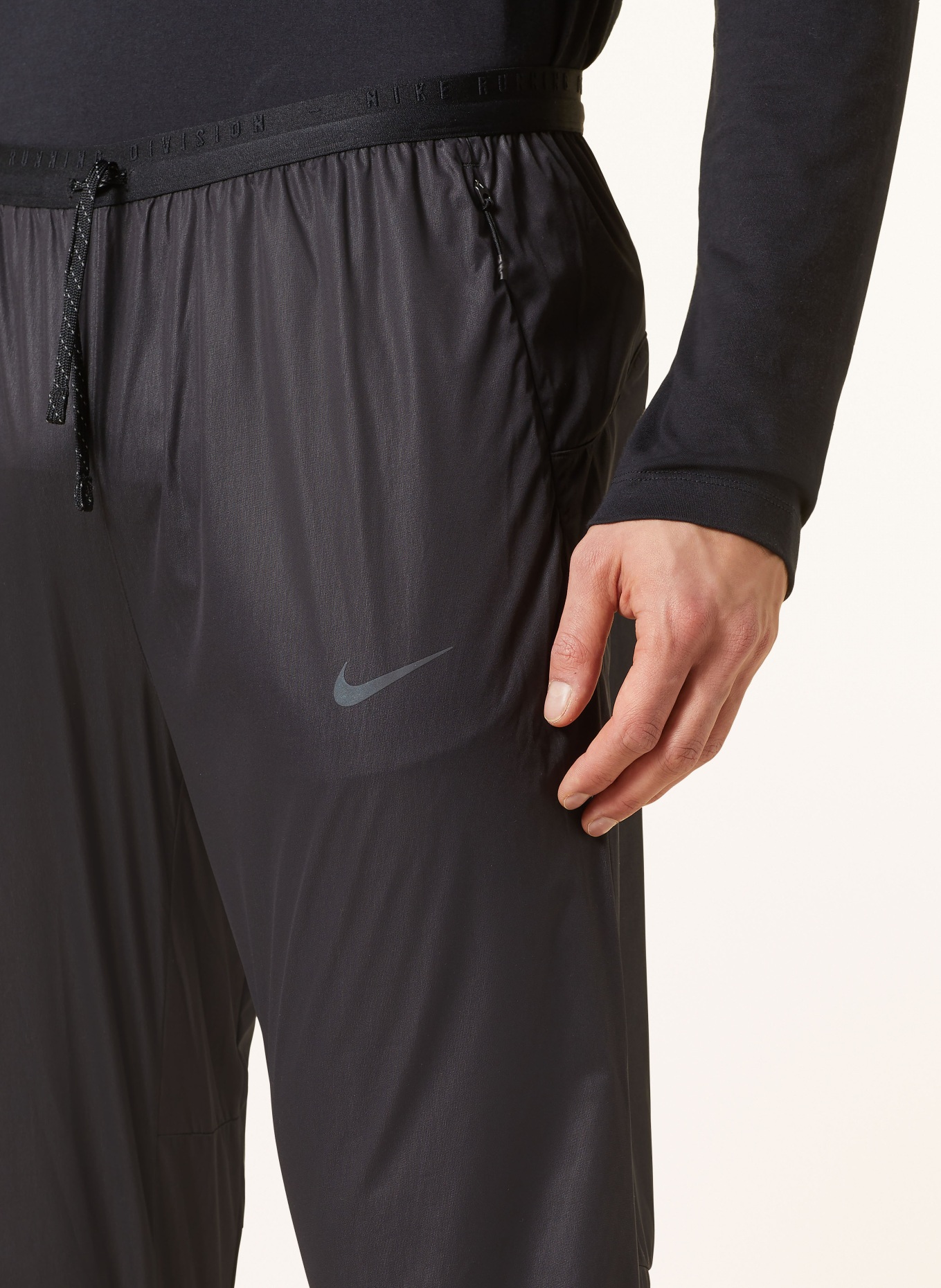 Nike Run Division Shield Reflective Running Pants Black Women's Sz