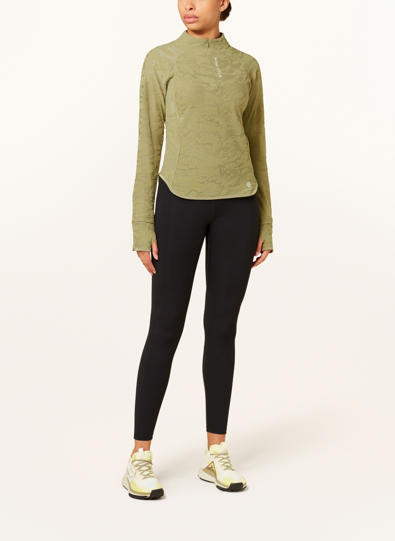 Nike Running shirt DRI-FIT TRAIL, Color: OLIVE (Image 2)