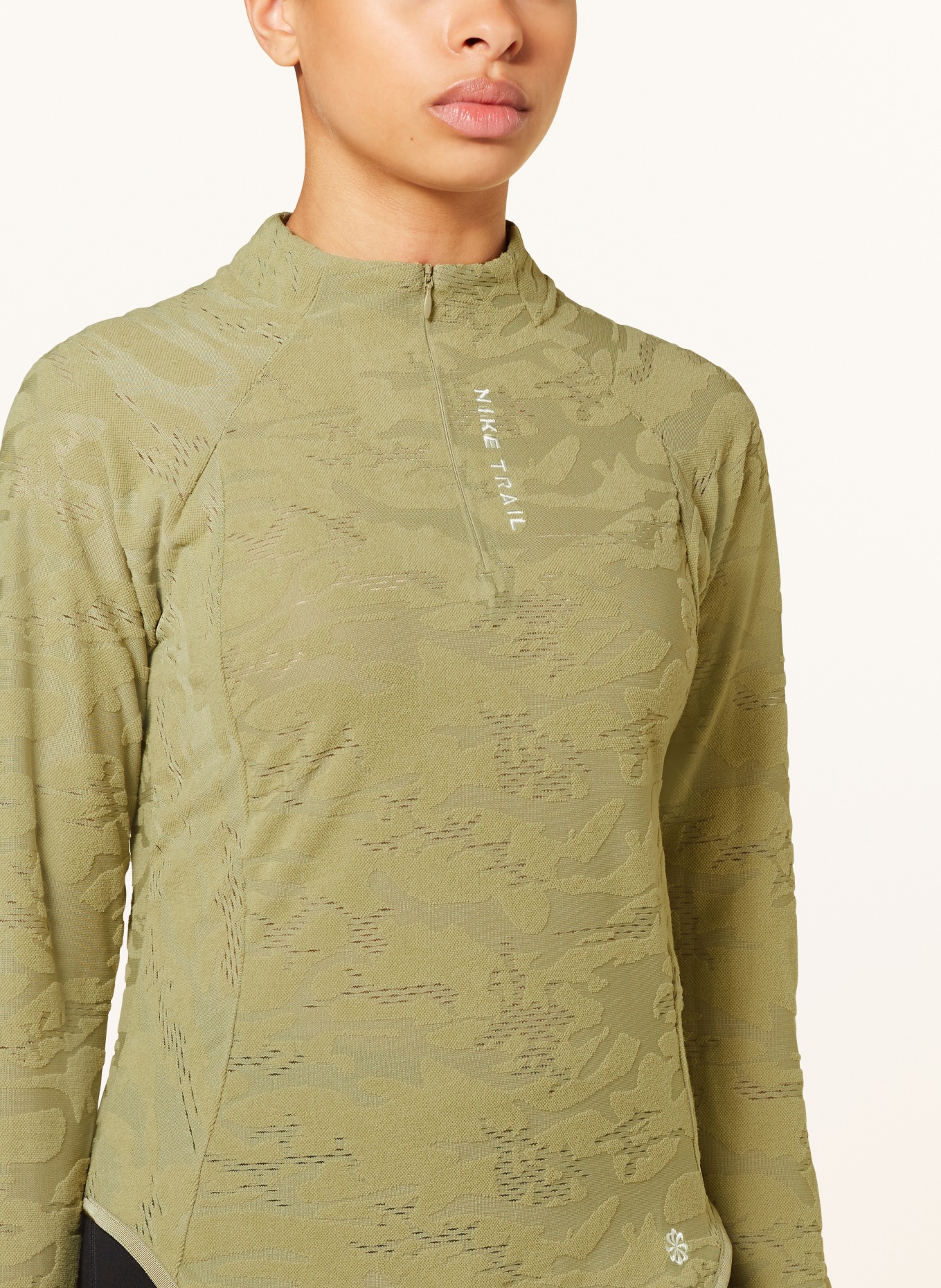 Nike Running shirt DRI-FIT TRAIL, Color: OLIVE (Image 4)