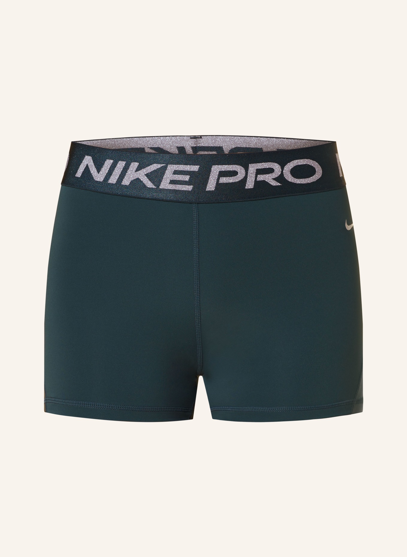 Nike Trainingsshorts PRO, Farbe: PETROL/ SILBER (Bild 1)