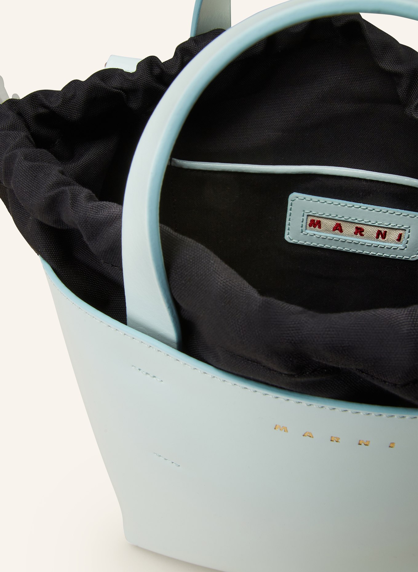 MARNI Shoppers MUSEO SOFT SMALL, Color: TURQUOISE (Image 3)
