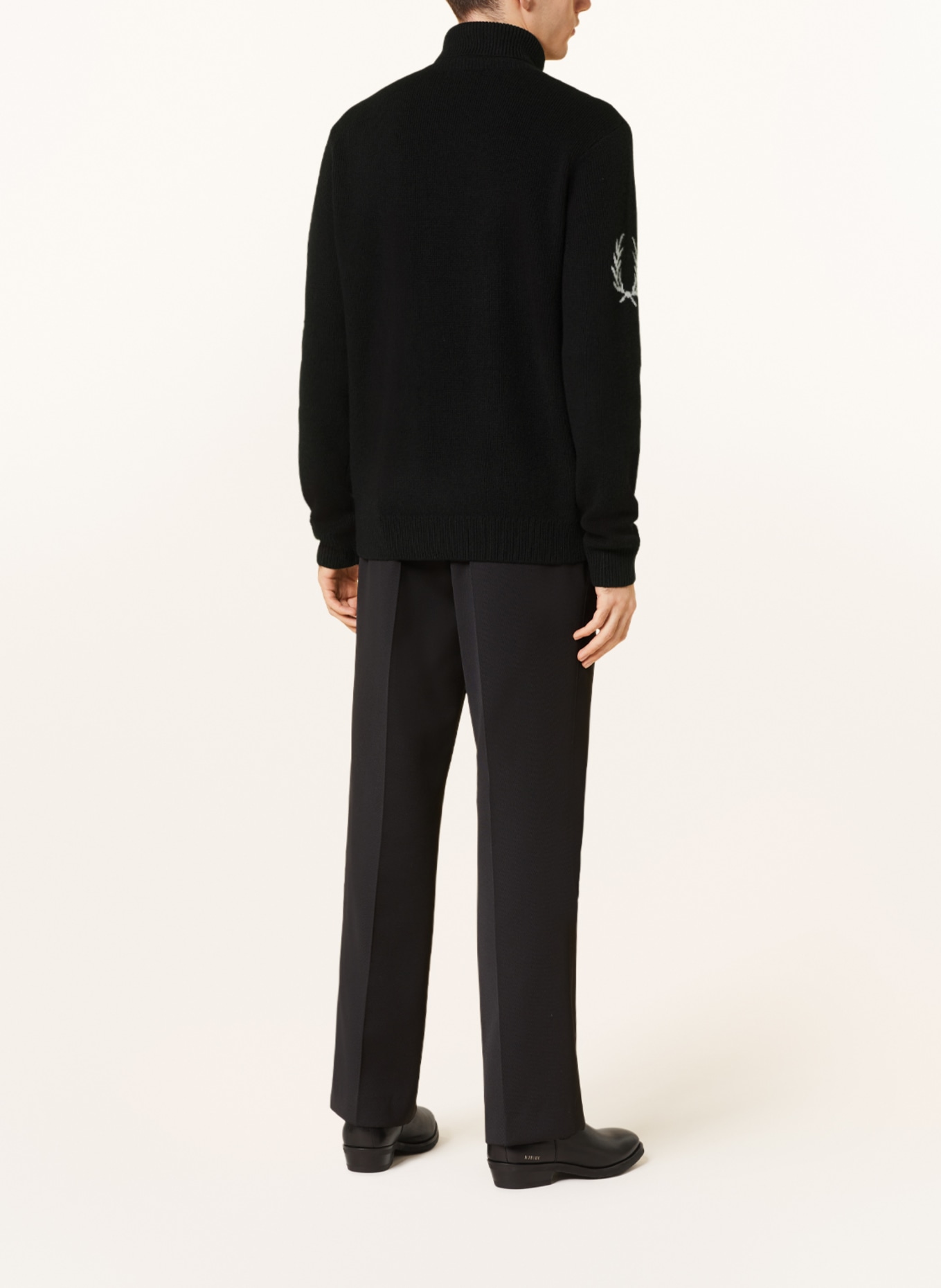 FRED PERRY Turtleneck sweater LAUREL, Color: BLACK (Image 3)