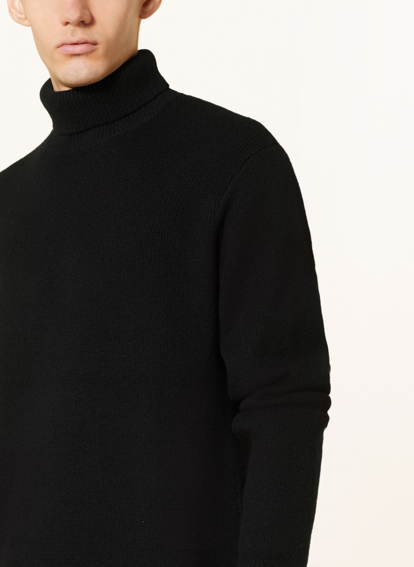 FRED PERRY Turtleneck sweater LAUREL, Color: BLACK (Image 4)
