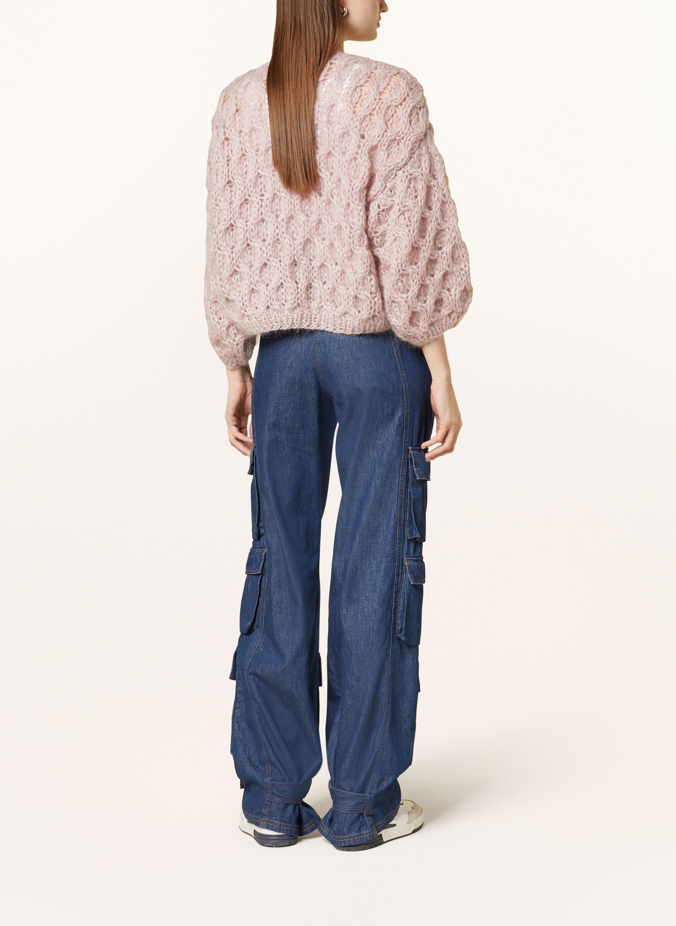 MAIAMI Knit cardigan made of mohair, Color: ROSE (Image 3)
