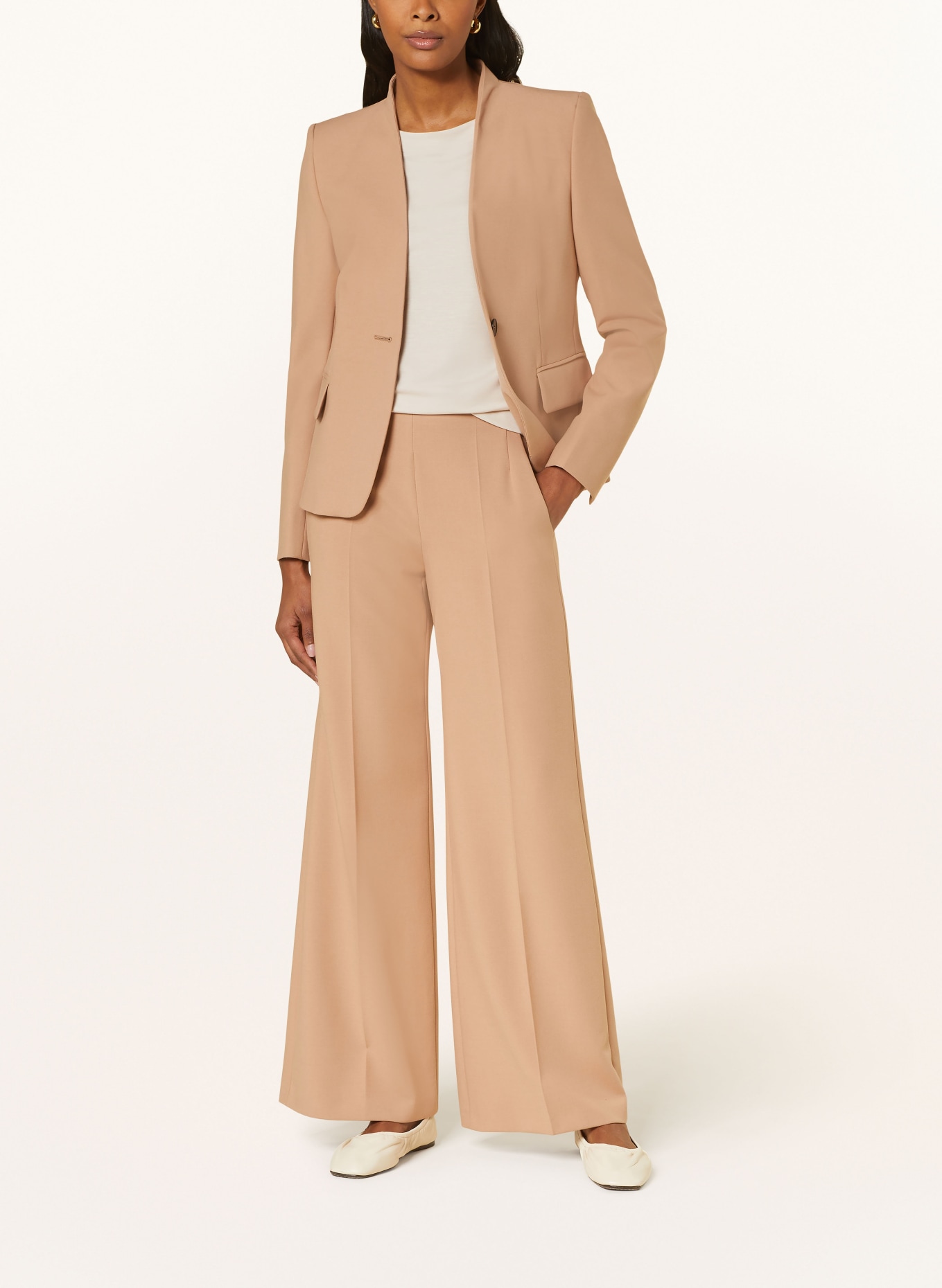 windsor. Wide leg trousers, Color: LIGHT BROWN (Image 2)