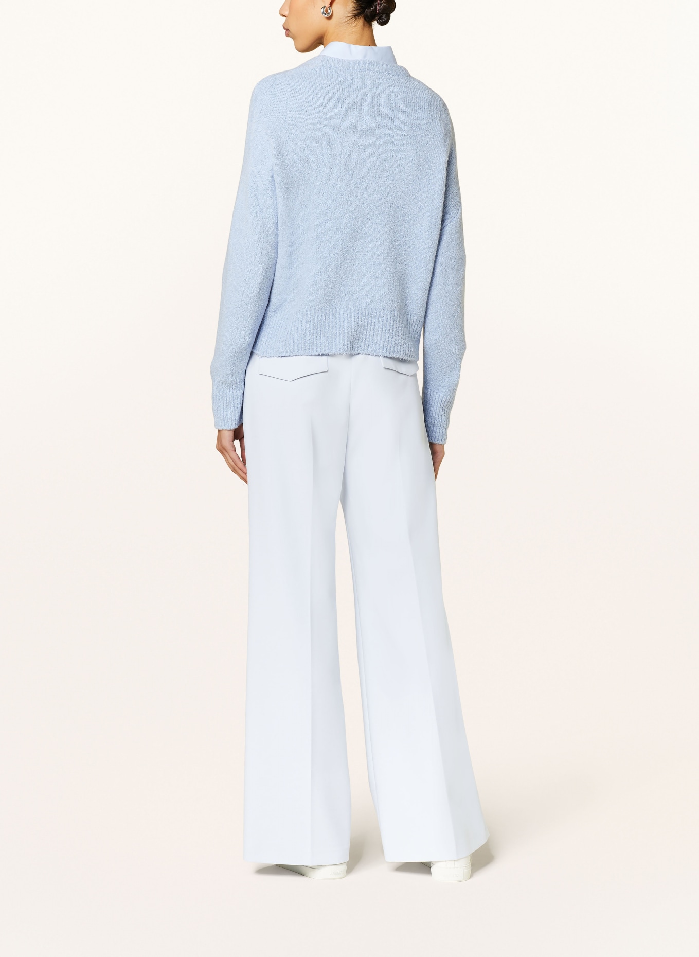 windsor. Wide leg trousers, Color: LIGHT BLUE (Image 3)